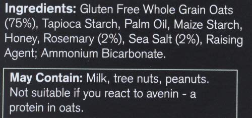Nairn's Gluten Free Flatbread Crackers - Rosemary & Sea Salt, 5.29oz (Pack of 6) | Healthy Snack for Adults & Kids | Perfect for Parties, School Lunches & On-the-Go