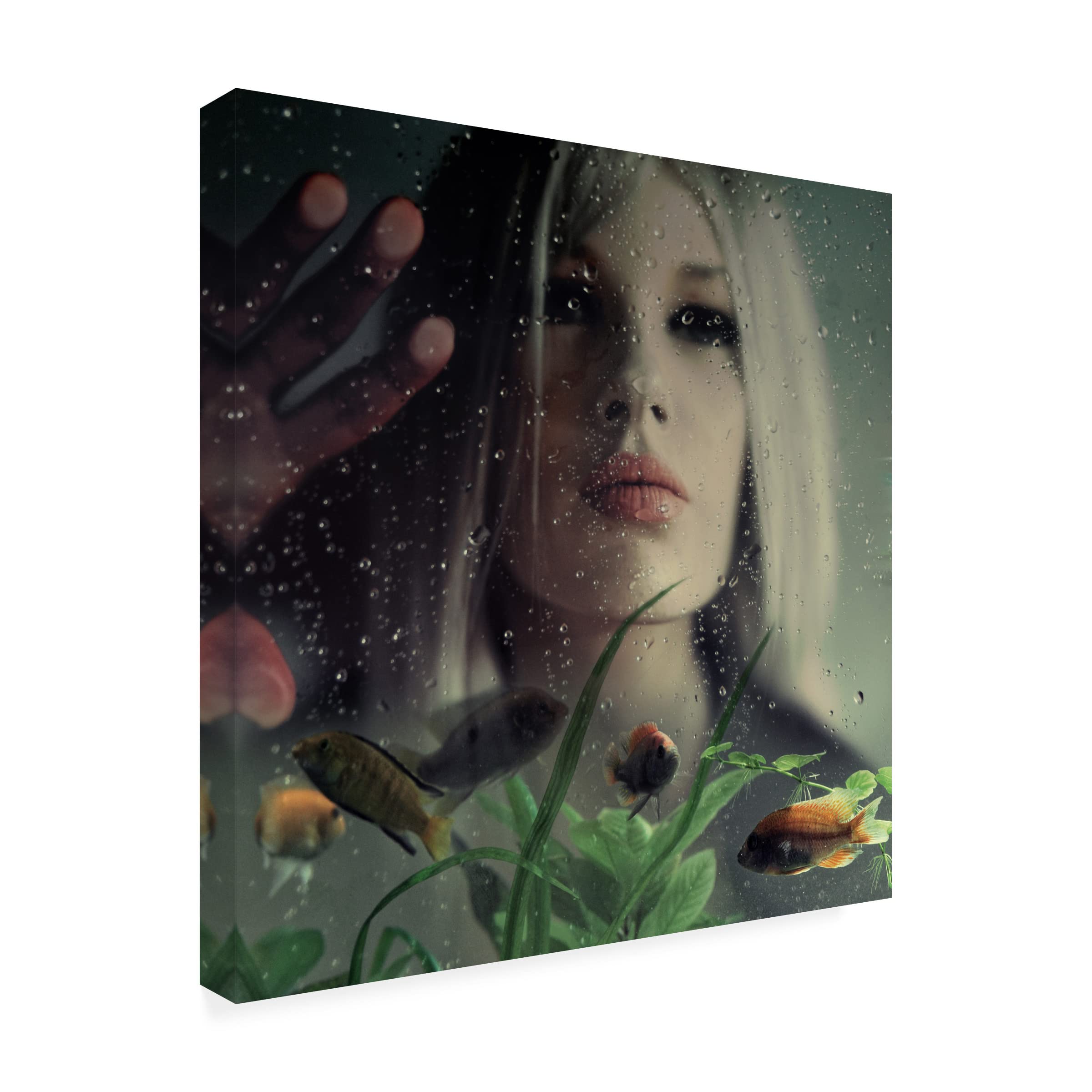 Trademark Fine Art 'Underwater Love' Canvas Wall Art Print by Ambra - Romantic Home Decor for Living Room, Bedroom & Office