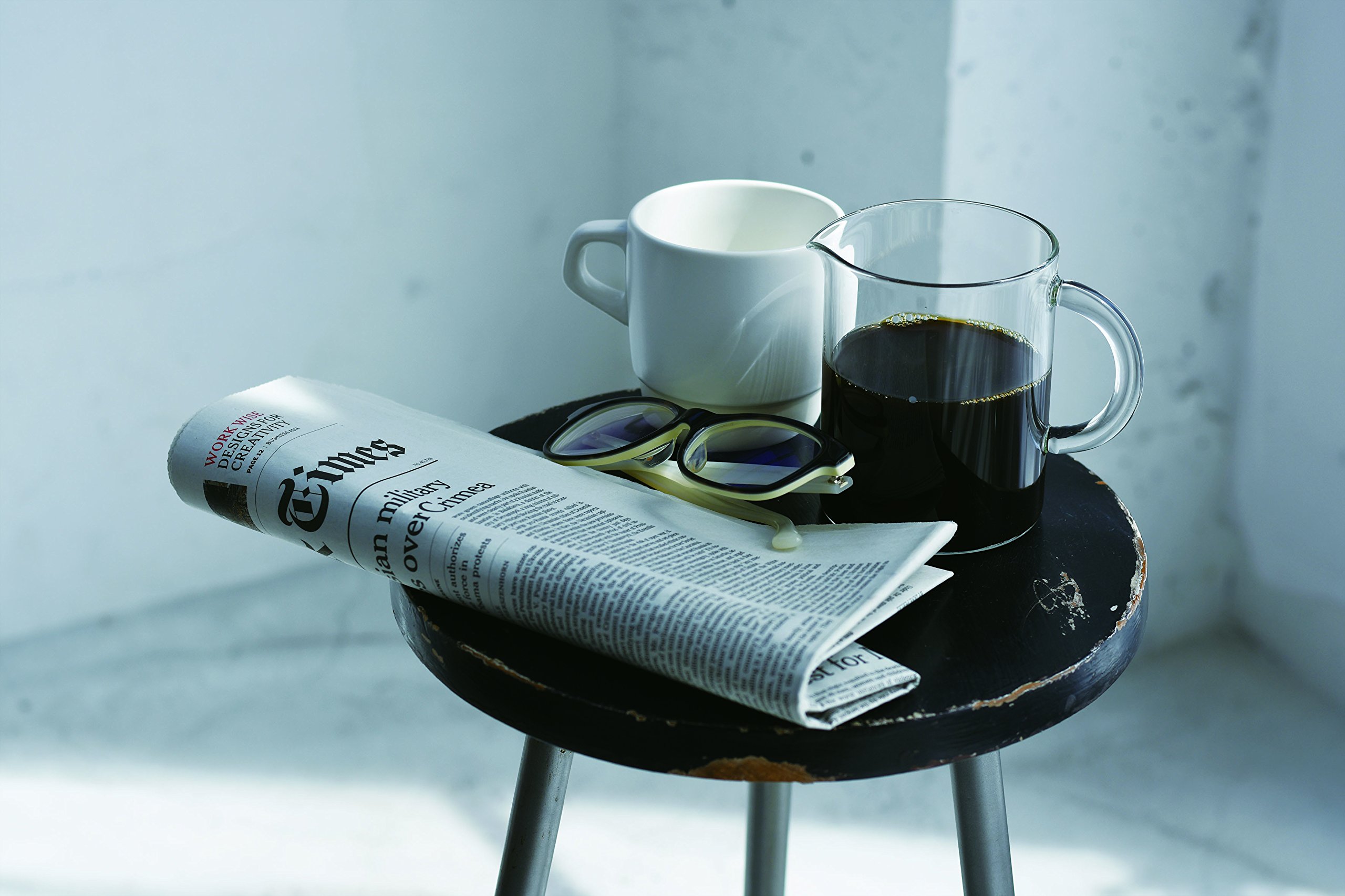KINTO 27660 SCS Stacked Mug - 11.8 oz (320 ml) Navy Blue Coffee Cup - Microwave & Dishwasher Safe - Perfect for Home, Office, and Cafe Use