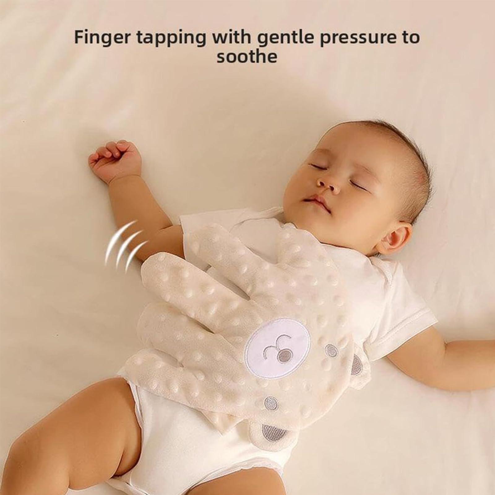 **Baby Soothing Palm Hand Glove - Electric Sleep Aid for Newborns & Infants, Red Bean Filling, Startle Prevention, Cute Design for Baby Boys & Girls - Perfect for Nursery, Travel & Bedtime Comfort**