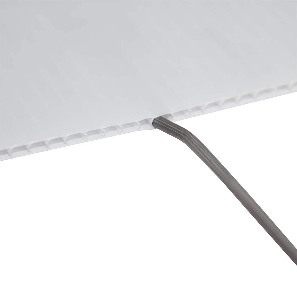 Vispronet 18in Tall Weather-Resistant Graduation Yard Sign with Steel Stakes - White High School & College Graduation Decor for Outdoor Lawn Party Celebration