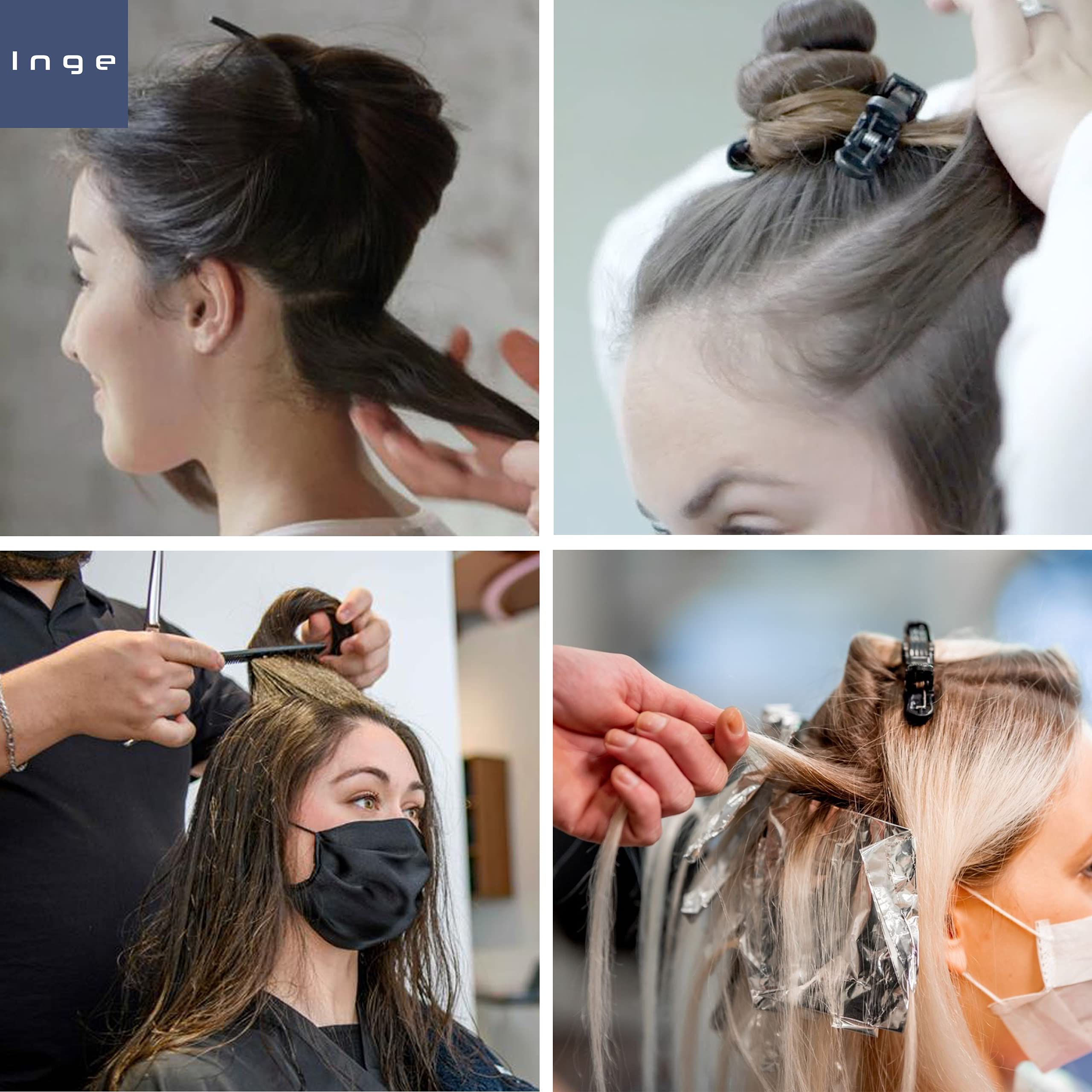 12 PCS Hair Sectioning Clips for Styling - Large Flat Hair Roller Clips for Long Hair Dressing | Perfect for Salon, Home Haircuts & DIY Styling