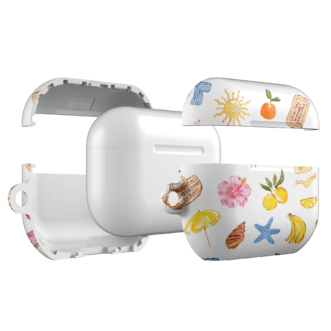 Premium AirPods Pro Case with Summer Icons - Shockproof Protective Cover for Apple AirPods Pro (2019/2021/2022) - Perfect for Travel, Workout & Outdoor Activities