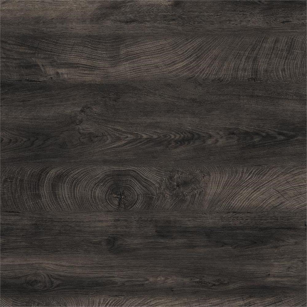 Atlin Designs L-Shaped Farmhouse Wood Desk in Dark Gray Hickory - Rustic Home Office Furniture for Small Spaces, Perfect for Remote Work & Study