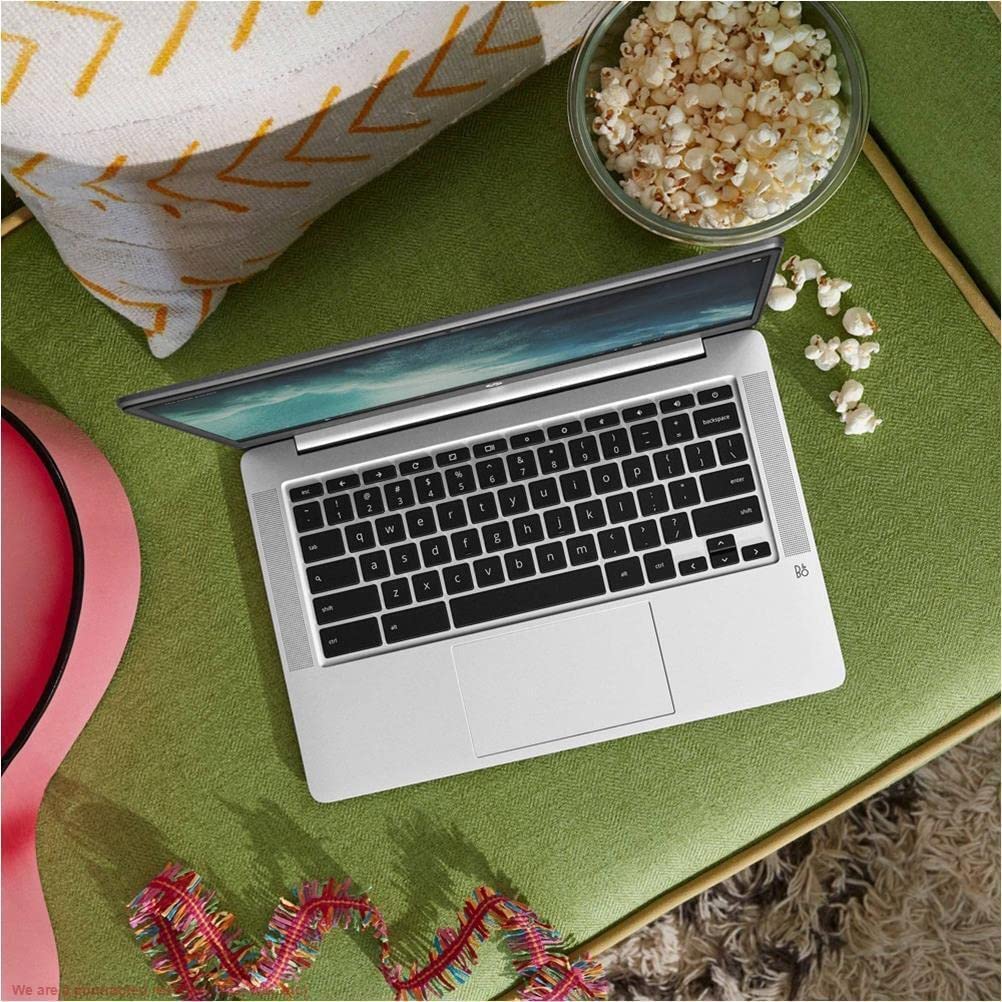 HP Chromebook 14a-na0052tg 14-inch HD Laptop | Intel Celeron N4120 | 4GB RAM | 64GB eMMC | WiFi & Bluetooth | Chrome OS | Renewed - Perfect for Students, Remote Work & Online Learning