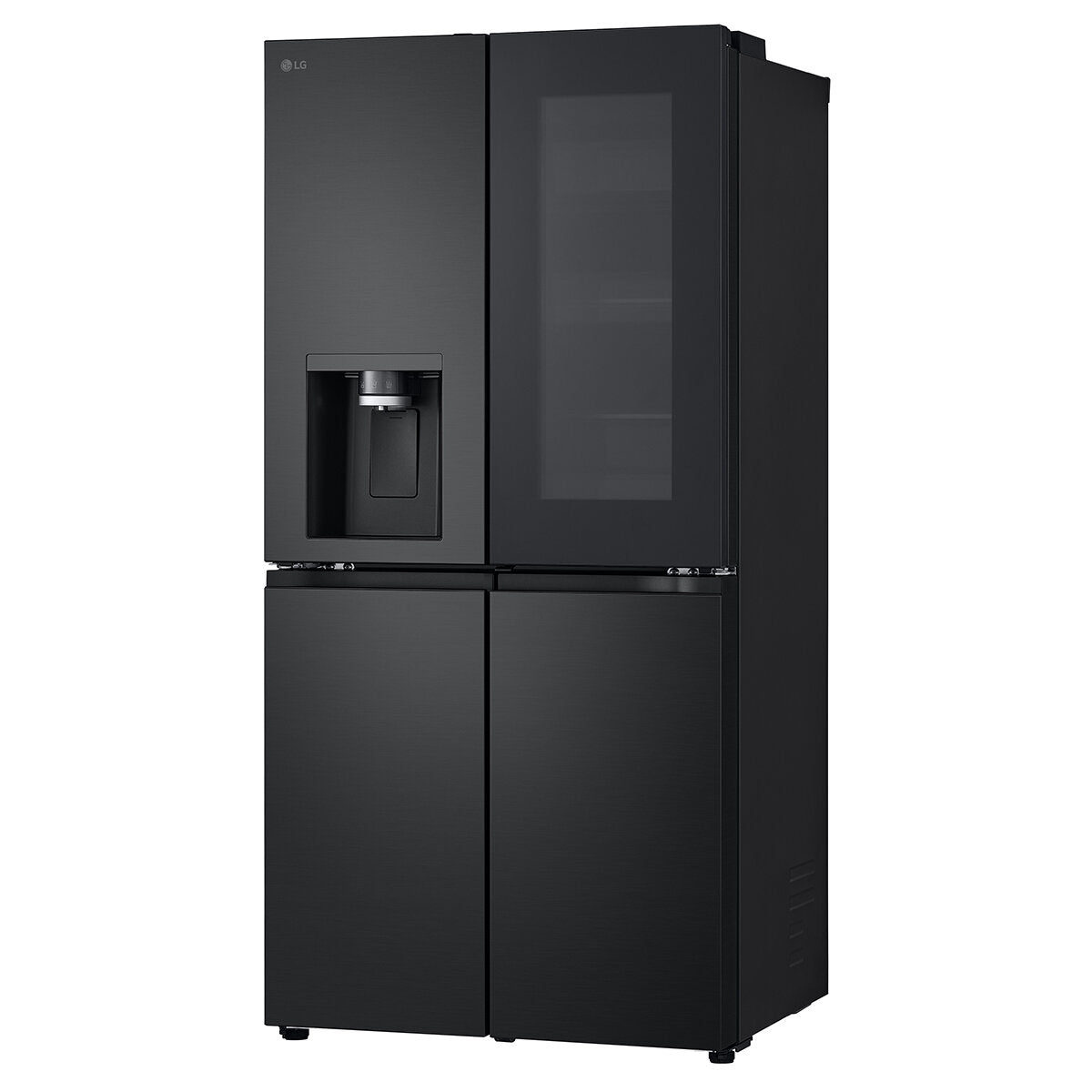 LG 508L French Door Refrigerator with InstaView Door-in-Door, Ice & Water Dispenser - Matte Black (GF-V500MBLC) - Perfect for Modern Kitchens & Large Family Storage