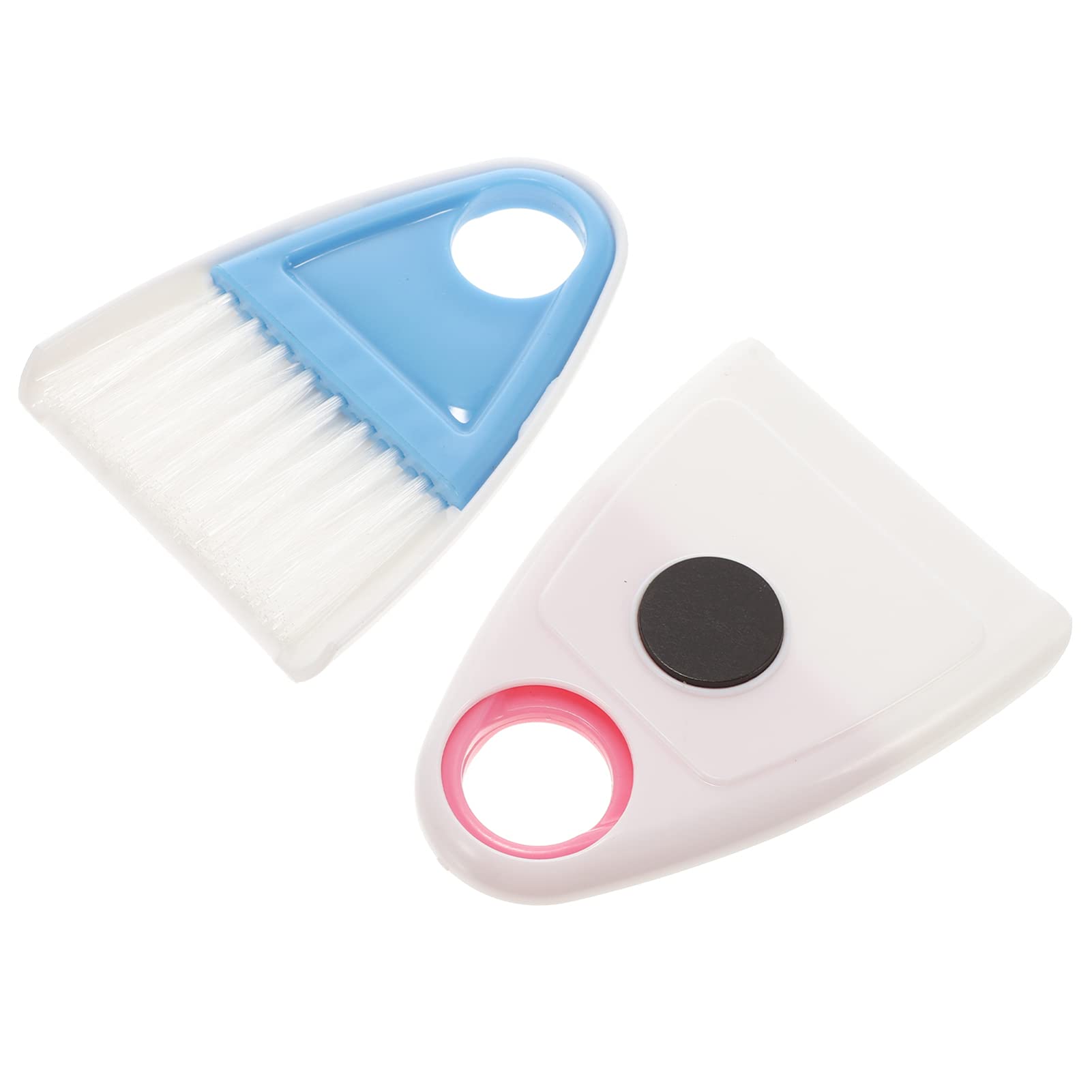 PRETYZOOM 2-Pack Mini Broom and Dustpan Set - Compact Desk Cleaning Brush & Duster for Keyboard, Desktop, Car, Table - Perfect for Office, Home, and Travel Use