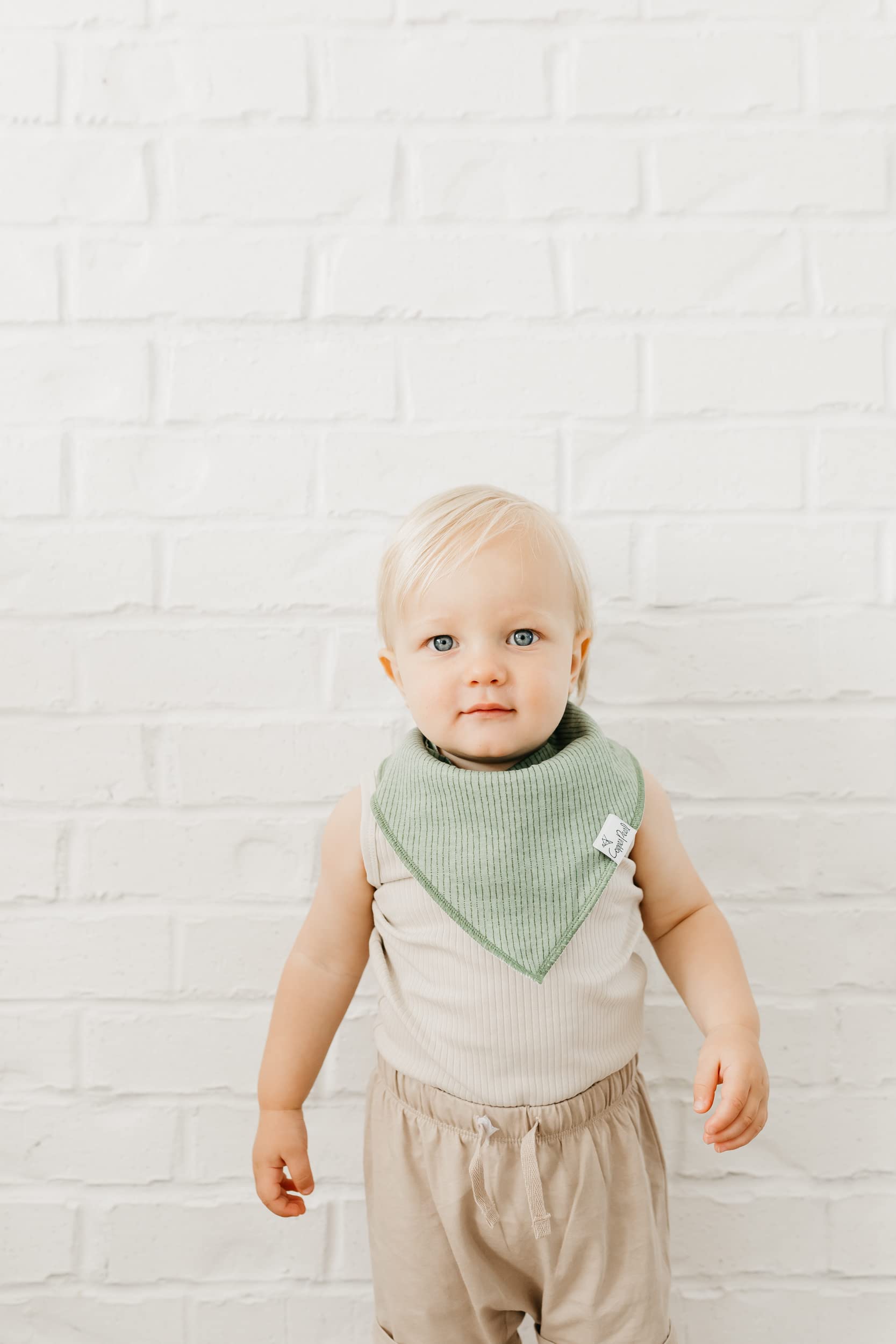 Copper Pearl Baby Bandana Drool Bibs - 4 Pack Soft Absorbent Teething Bib Set for Newborns & Infants (Peanut Design) - Perfect for Feeding, Teething & Drool Protection