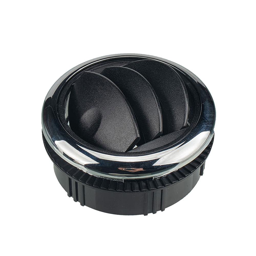 Universal Round Air Vent Deflector - 1 Pair Black AC Ceiling Vent Cover for Car, RV, Bus & Home - Improve Airflow & Comfort for Driving, Camping & Indoor Cooling
