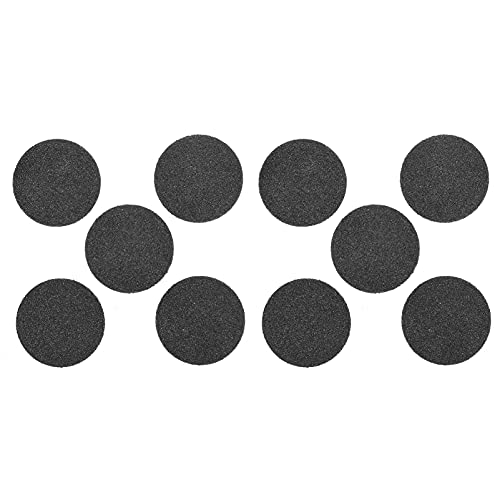 DOITOOL 10-Piece Coarse Replacement Pads for Electric Foot Grinder - Vacuum Adsorption Hard Skin Remover Heads - Pedicure Tools & Supplies for Smooth Feet at Home Spa