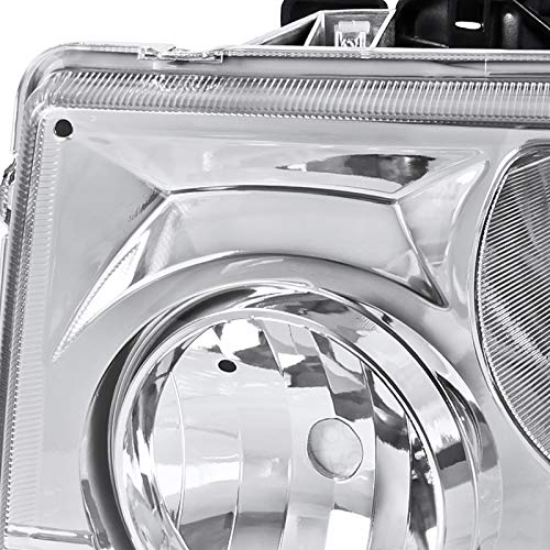 Spec-D Chrome Headlights for 1999-2006 Chevy Silverado & Suburban - Driving & Off-Road Use