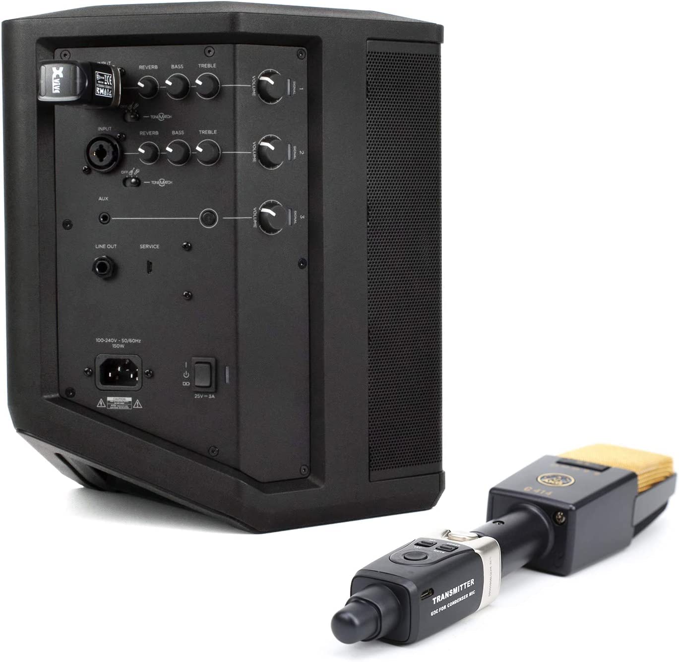 Xvive U3C 2.4GHz Wireless XLR Microphone System - Transmitter & Receiver for Condenser Mics - Perfect for Podcasting, Live Streaming & Studio Recording