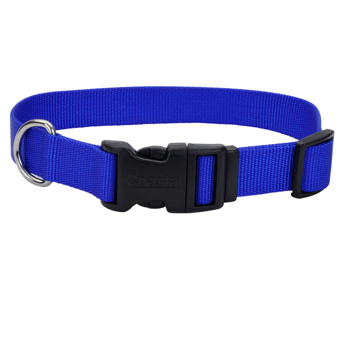 Blue Adjustable Nylon Dog Collar - Comfortable & Durable Pet Collar for Small Medium Large Dogs - Perfect for Walking, Training & Outdoor Adventures