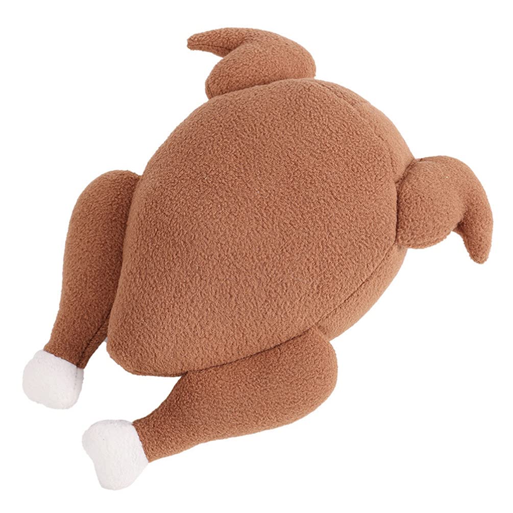 Balacoo Squeaky Plush Dog Toy - Turkey Shaped Chew Toy for Puppies, Teeth Cleaning & Biting Relief, Soft Polar Fleece Filler - Perfect for Small Dogs, Playtime & Training