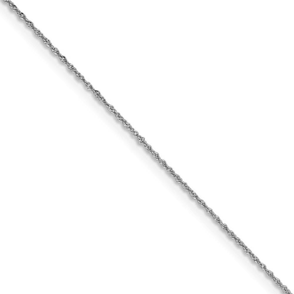 14k White Gold Diamond Cut Chain Necklace - Elegant for Parties & Gifts