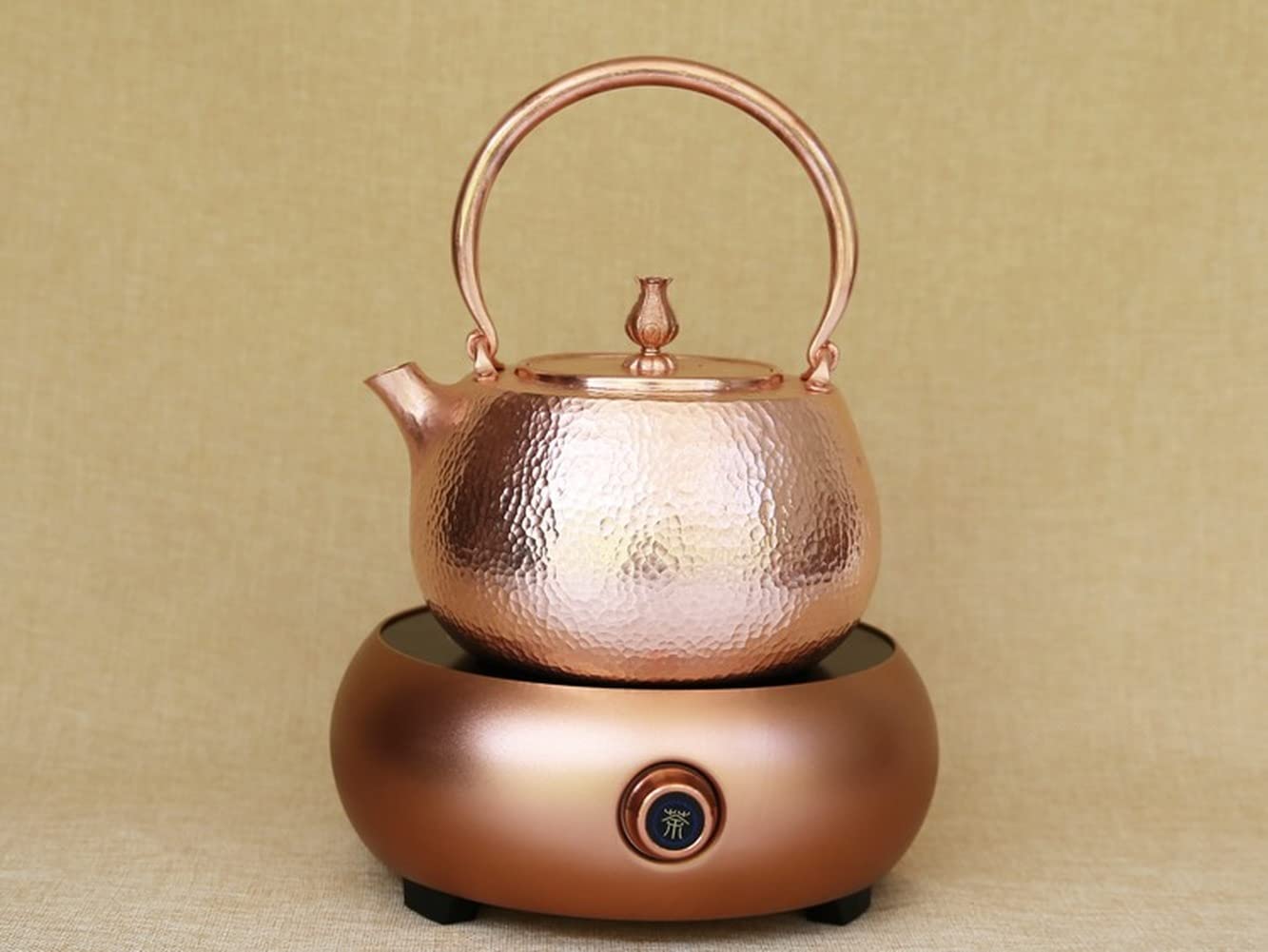 Handmade Pure Copper Tea Kettle - Traditional Stovetop Teapot for Healthy Brewing | Perfect for Home, Office & Gift Giving | Enhances Tea Flavor Naturally