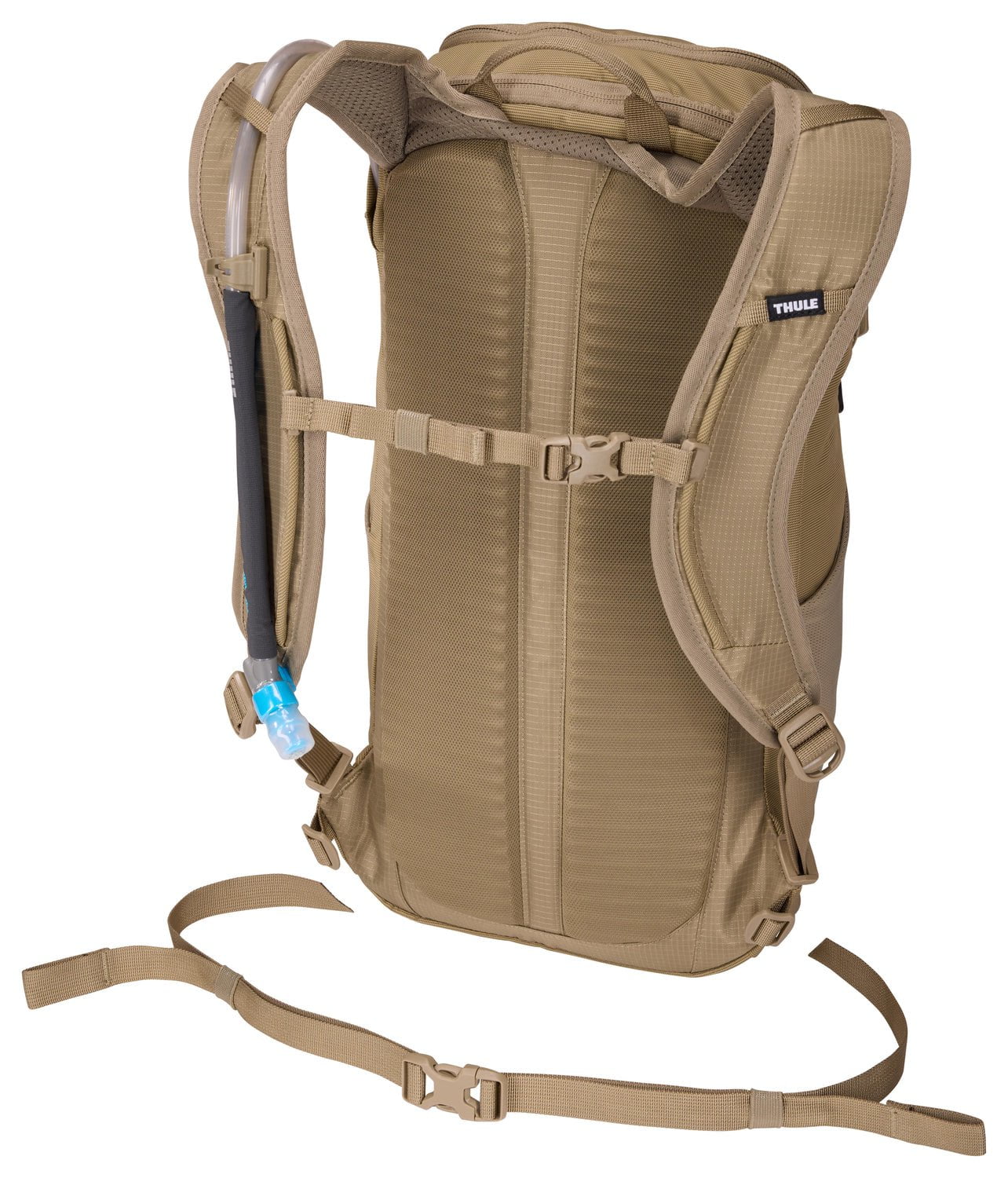 Thule AllTrail 16L Hydration Pack - Lightweight Hiking Backpack with Water Bladder, Faded Khaki - Perfect for Trail Running, Camping & Outdoor Adventures