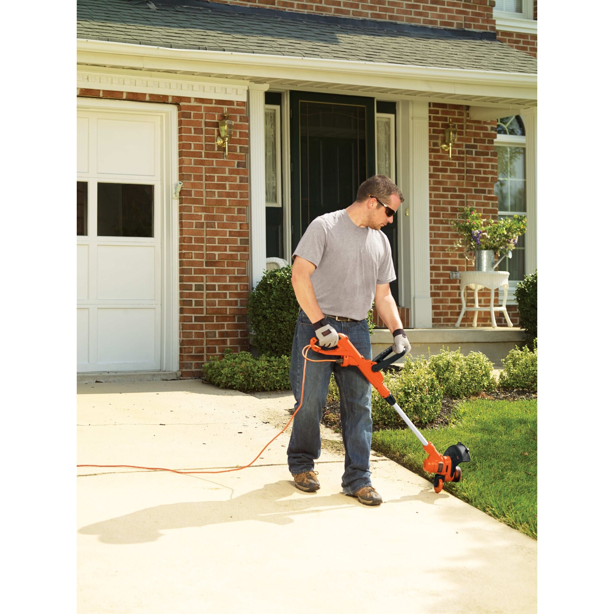 6.5 Amp Electric String Trimmer - 14 Inch Cutting Swath for Lawn & Garden Maintenance | Perfect for Edging, Trimming Grass & Weeds