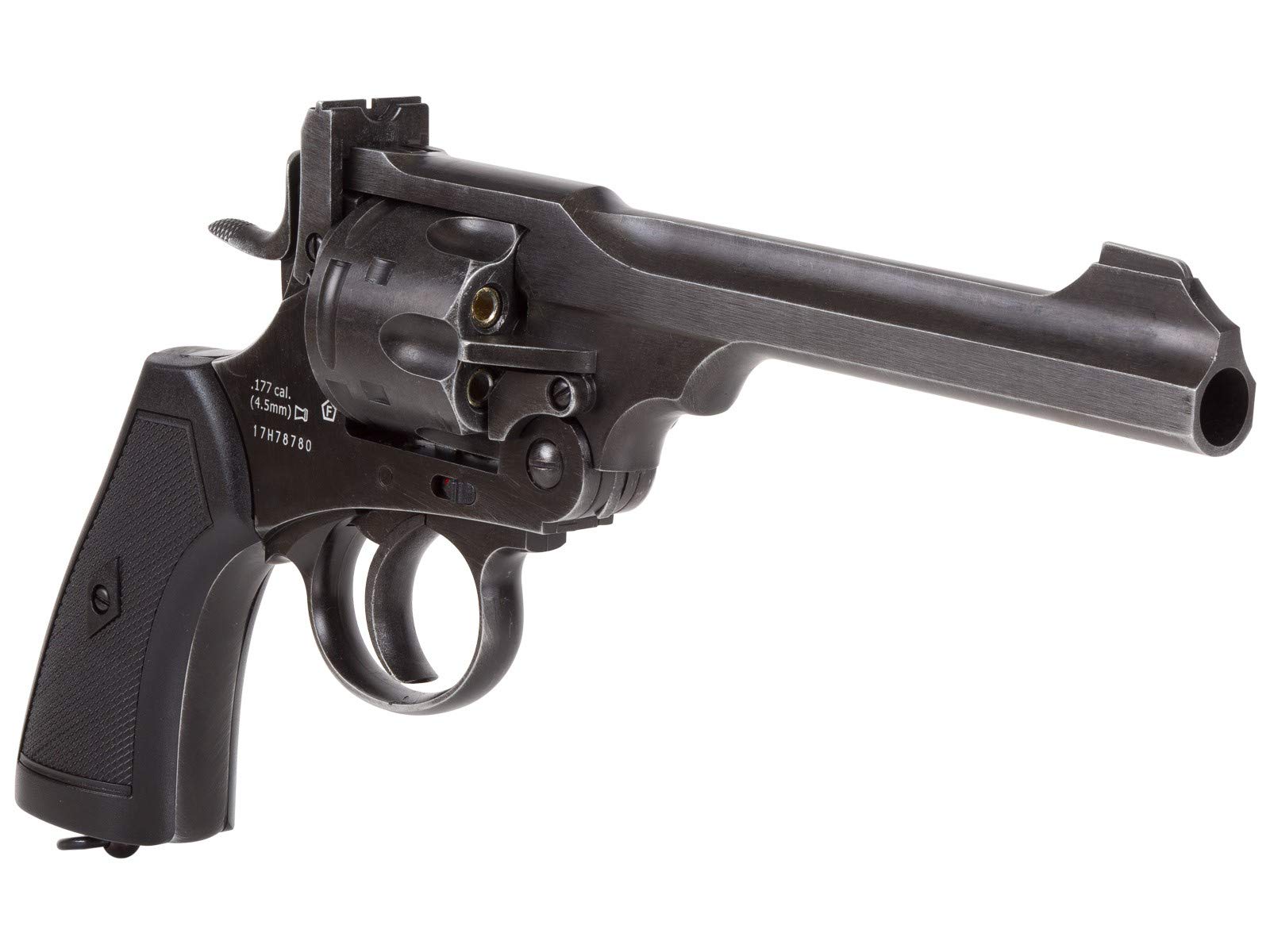 Webley MKVI CO2 Pellet Revolver Air Pistol - Realistic Battlefield Finish | Outdoor Target Shooting & Airgun Training | Perfect for Collectors & Historical Reenactments