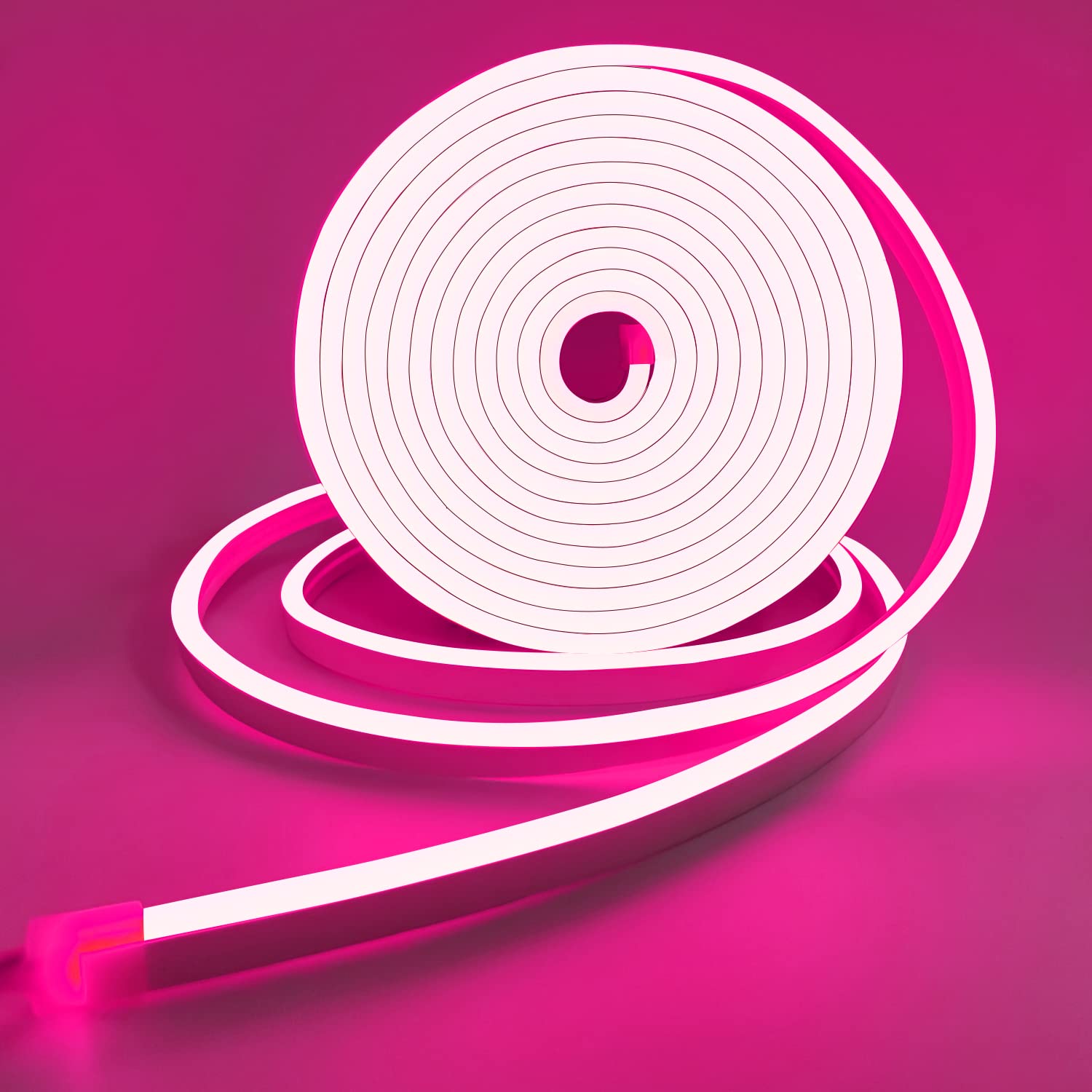 16.4ft LED Neon Lights - IP65 Waterproof Flexible Neon Strip Lights, 12V LED Rope Lights for Bedroom, Living Room & Outdoor Decor (Pink) - Perfect for Party, Wedding, Bar, and Home Lighting