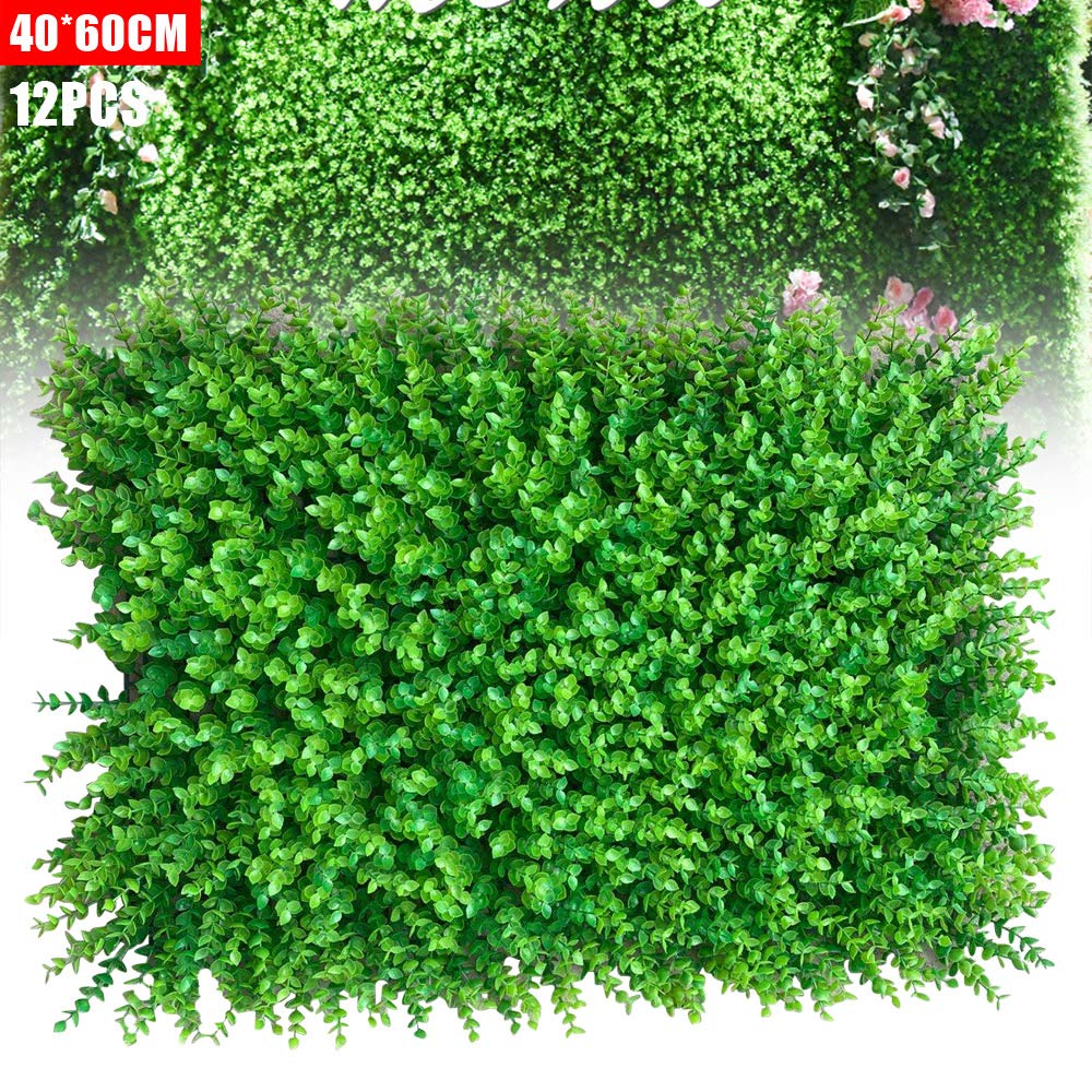 12pcs Artificial Boxwood Panels - 24