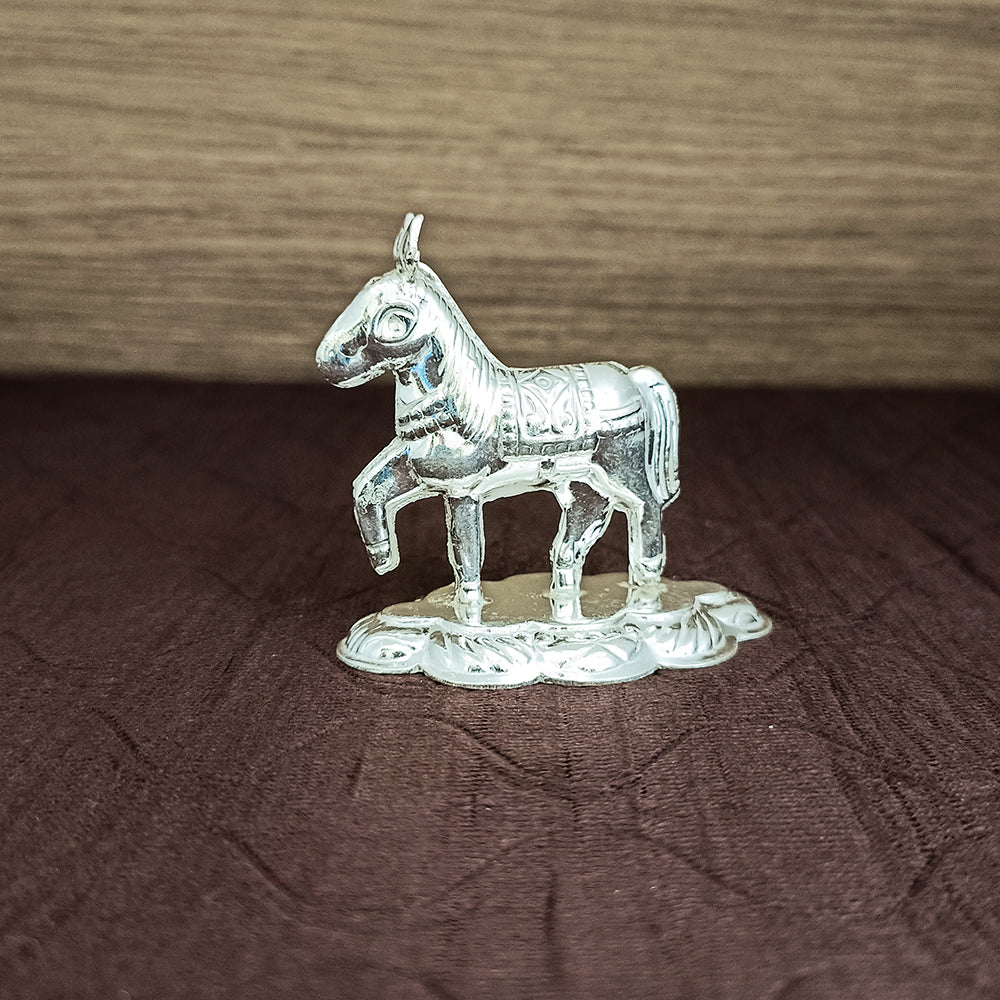 925 Sterling Silver Horse Charm for Good Luck, Wealth & Health - Feng Shui Jewelry for Home, Office & Travel Protection (D10)
