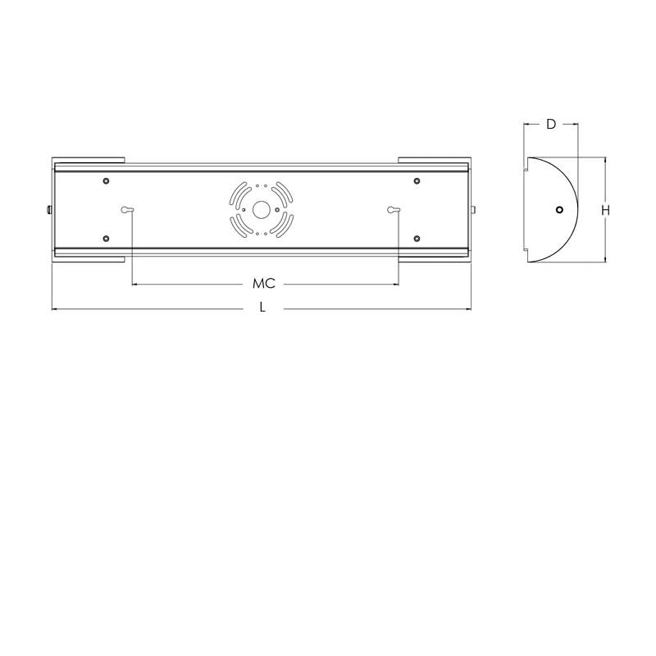 Aspect PCV362500L30SN 36-Inch LED Linear Vanity Light - Bright White 3000K, Dimmable Bathroom Mirror Light for Makeup, Shaving & Grooming