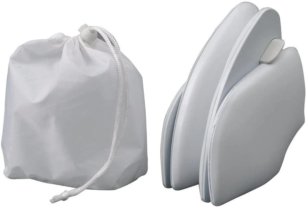 Baby Works Cushie Traveller Folding Padded Potty Seat - Portable Toddler Toilet Training Seat for Travel & Home Use - Soft, Comfortable & Easy to Clean