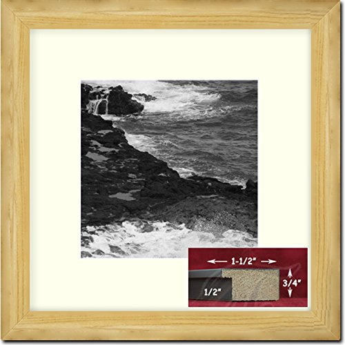 Honey Oak Picture Frame 10x10 Inches - Premium Wood Photo Display for Wall & Tabletop - Perfect for Family Photos, Artwork & Home Decor
