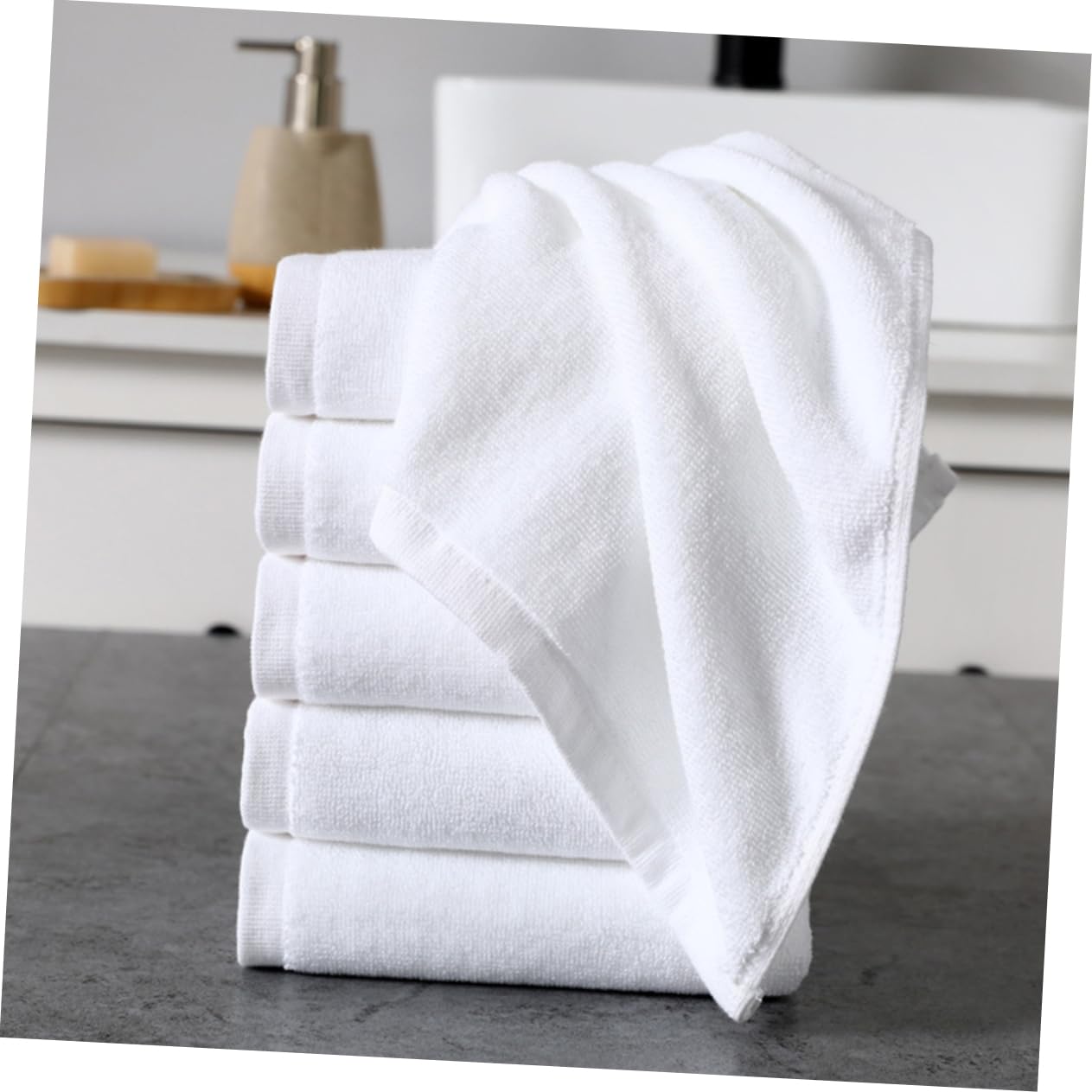 Premium Cotton Facial Towels Set - Ultra Soft & Absorbent Bath Towels, Large Face Wash Cloths for Spa & Home Use - Hotel Quality Luxury Towels for Skincare, Makeup Removal & Gentle Exfoliation