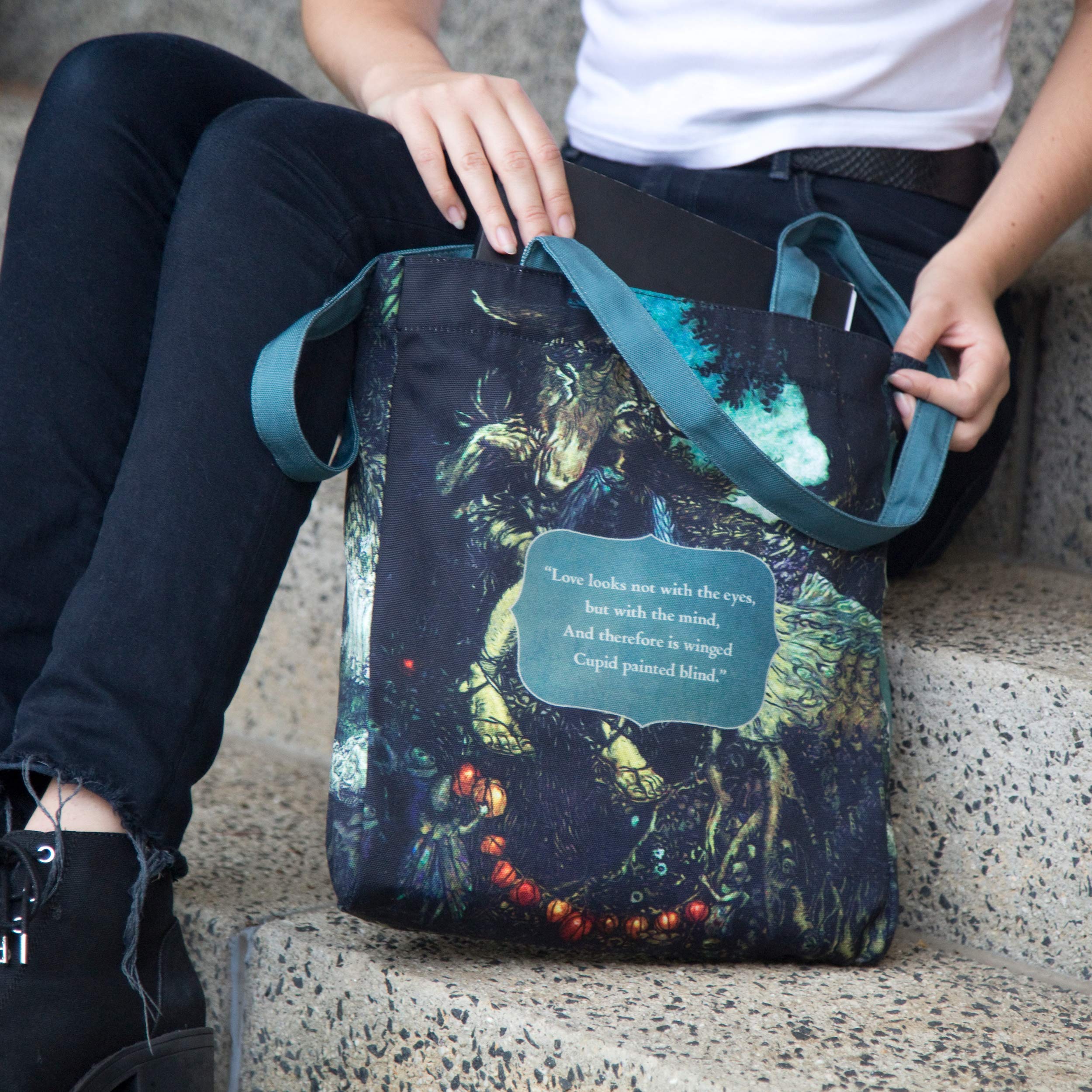 Well Read Book Themed Tote Bag for Book Lovers - Perfect Literary Gift for Readers & Bookworms - Durable Cotton Shoulder Bag for Library, Bookstore & Coffee Shop Outings