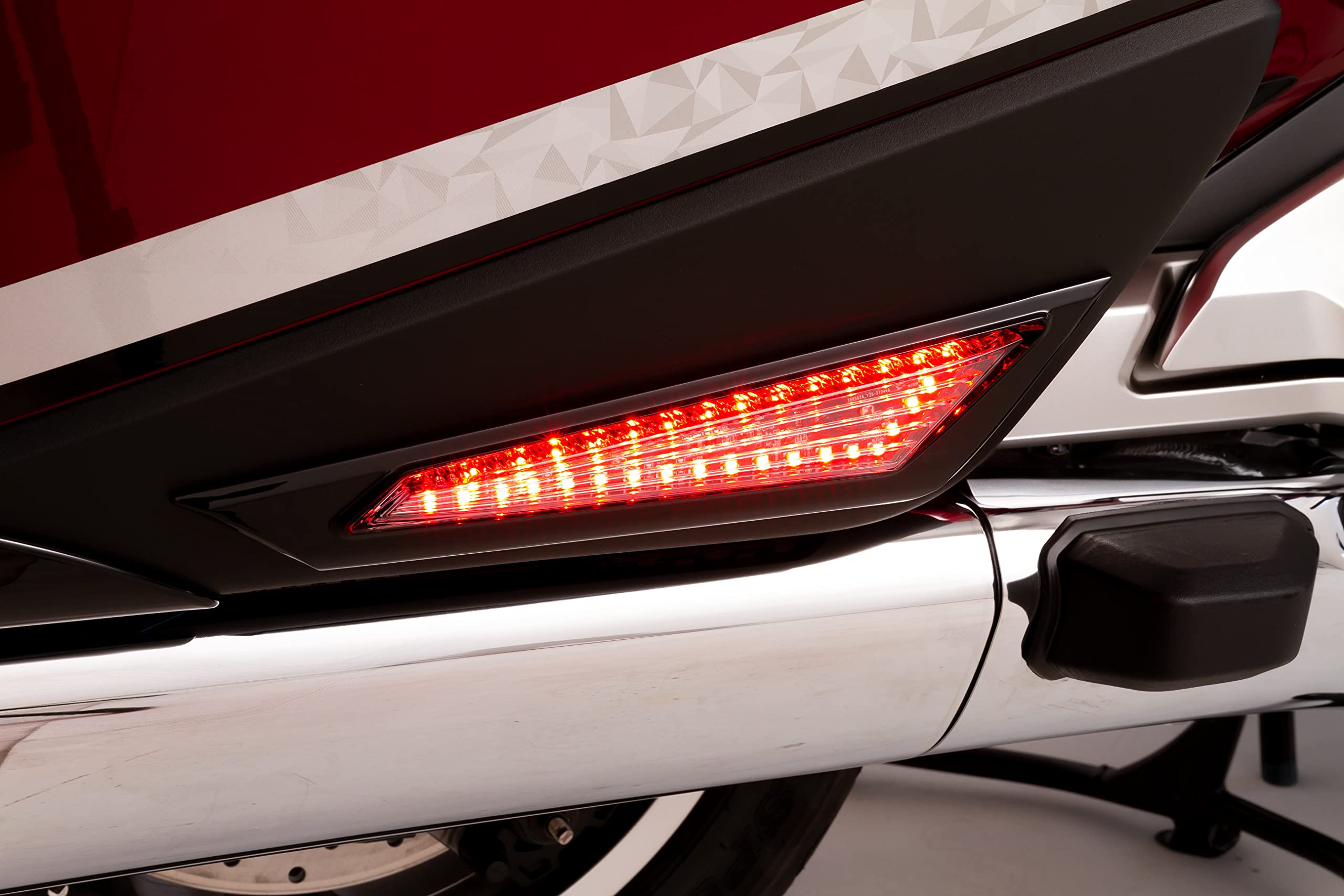 CIRO Goldstrike Saddlebag Side Lights for Honda Gold Wing - Black LED Motorcycle Accent Lights for Night Riding Safety & Style