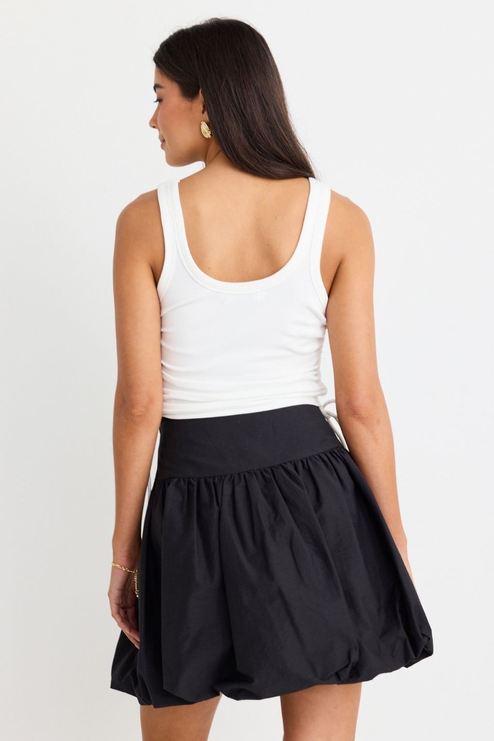 Sexy Black Bubble Mini Skirt for Women - High Waisted Stretchy Party Clubwear - Perfect for Night Out, Date Night & Special Occasions
