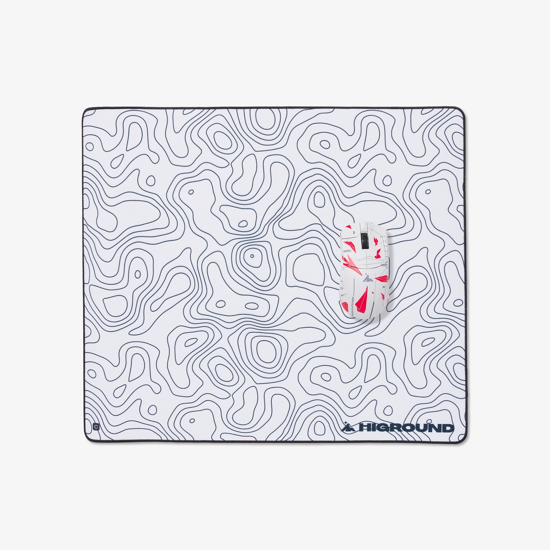 Higround Control Mousepad Large - Snowstone Design | Premium Gaming & Office Mouse Pad for PC, Laptop & Desk - Smooth Surface for Precision Control - Perfect for Gamers, Programmers & Workstations
