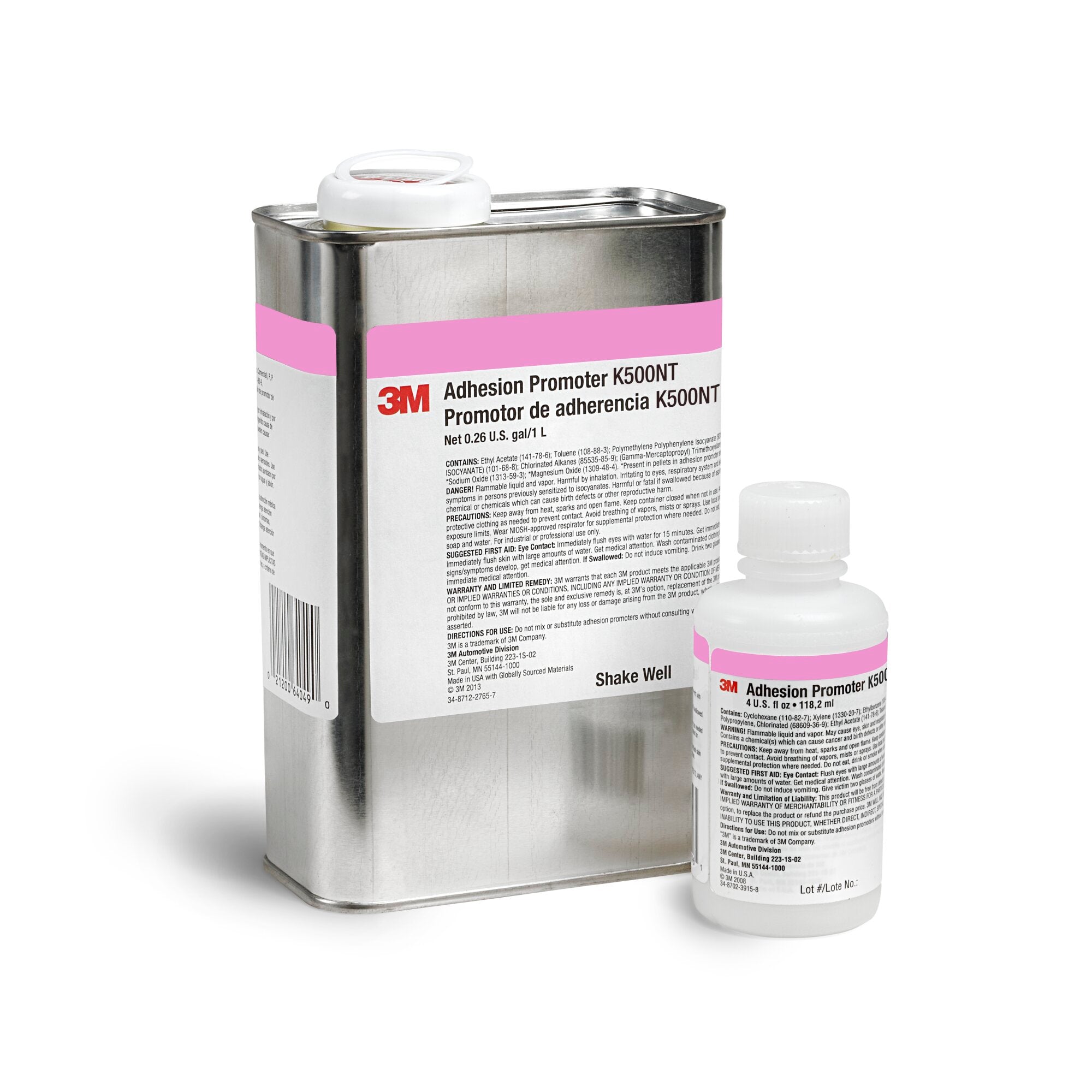 3M Adhesion Promoter K500NT - 4 oz Bottle for Automotive, Marine & Industrial Bonding | High-Strength Primer for Plastic, Metal & Fiberglass Surfaces | Perfect for DIY Repairs & Professional Use