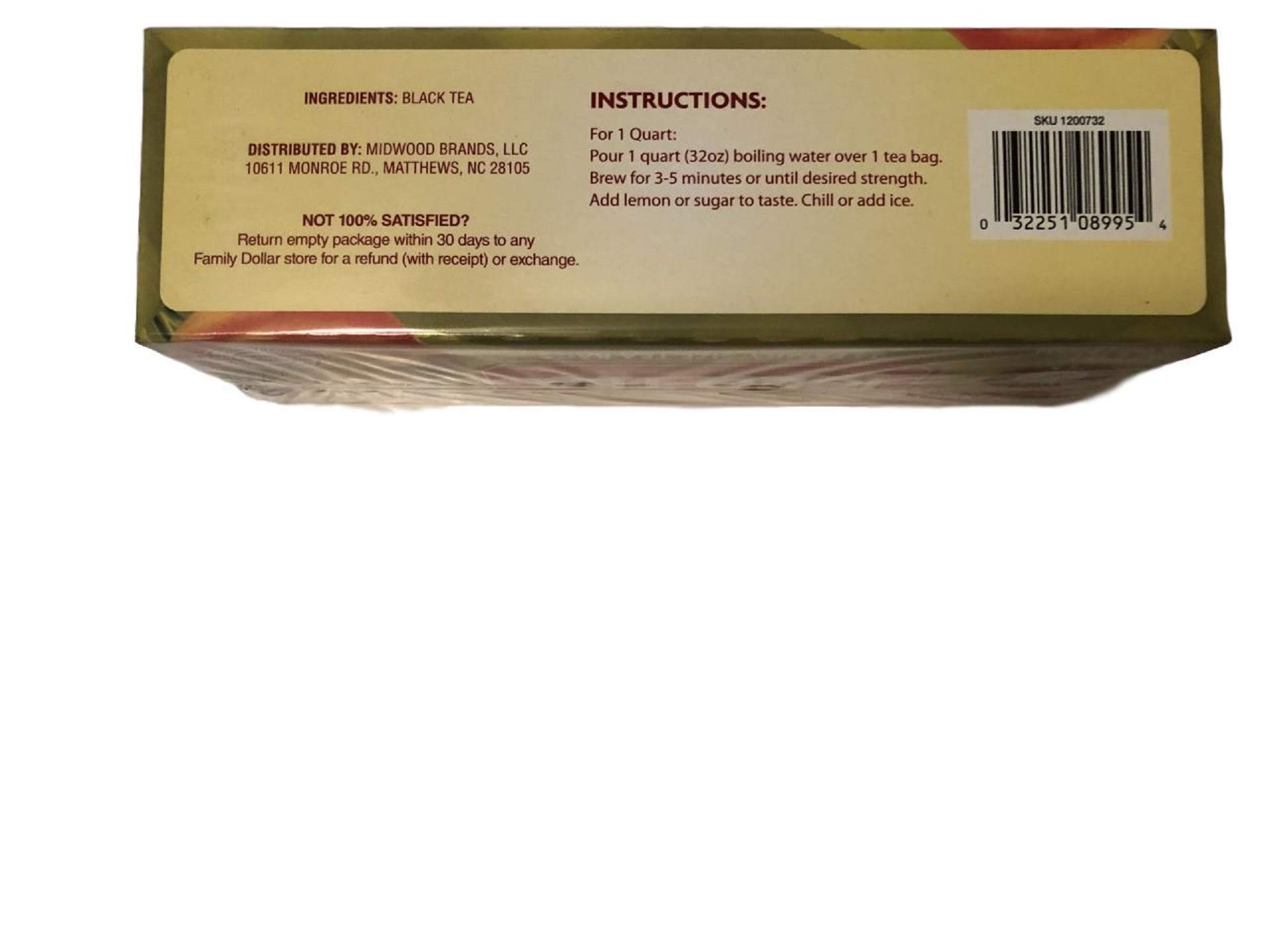 Premium Chestnut Hill Iced Tea Bags - 24 Count (6 oz) | Refreshing Cold Brew Tea for Summer, Picnics & Outdoor Gatherings