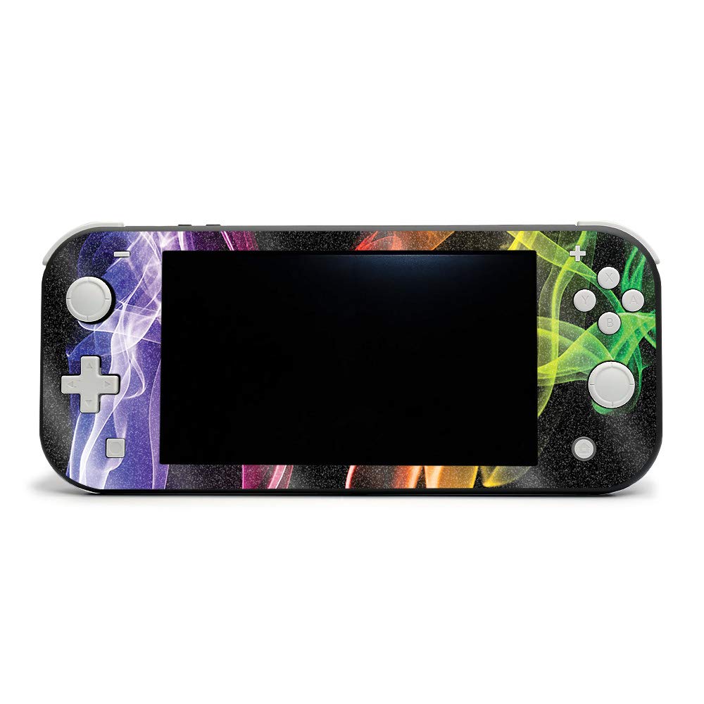 MightySkins Glossy Glitter Protective Skin Cover for Nintendo Switch Lite - Bright Smoke Design | Scratch-Resistant, Durable High-Gloss Finish | Easy to Apply & Remove | Made in USA | Perfect for Gaming, Travel & Personalization