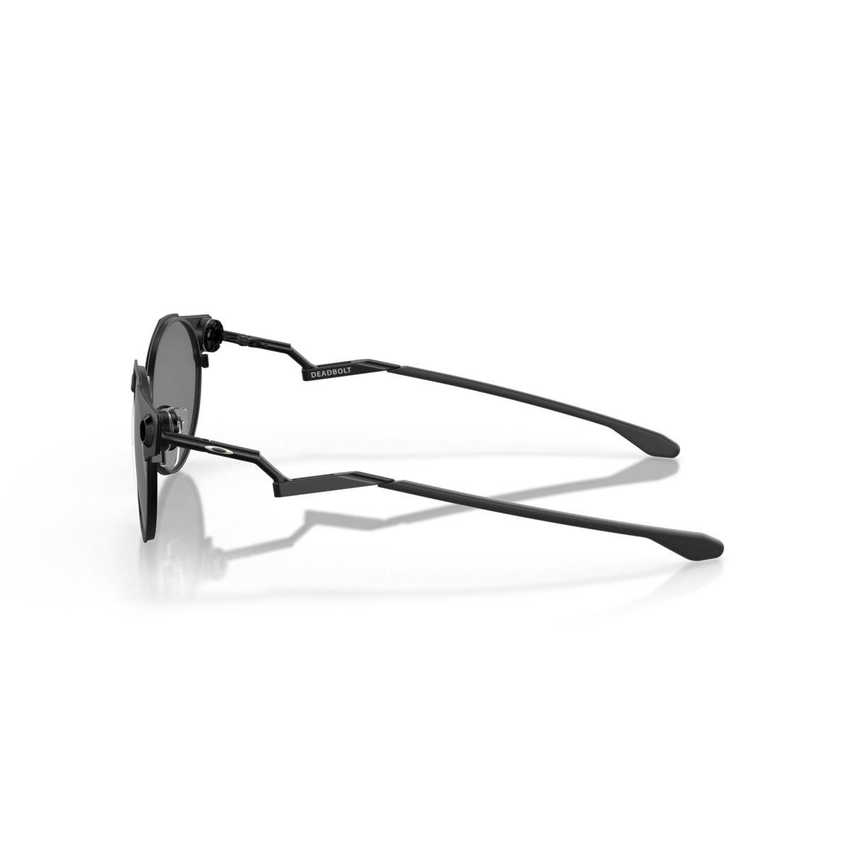 Oakley Deadbolt Sunglasses Satin Black with Prizm Black Polarized Lenses - Model 0OO6046 604603 - Perfect for Running, Driving & Outdoor Sports