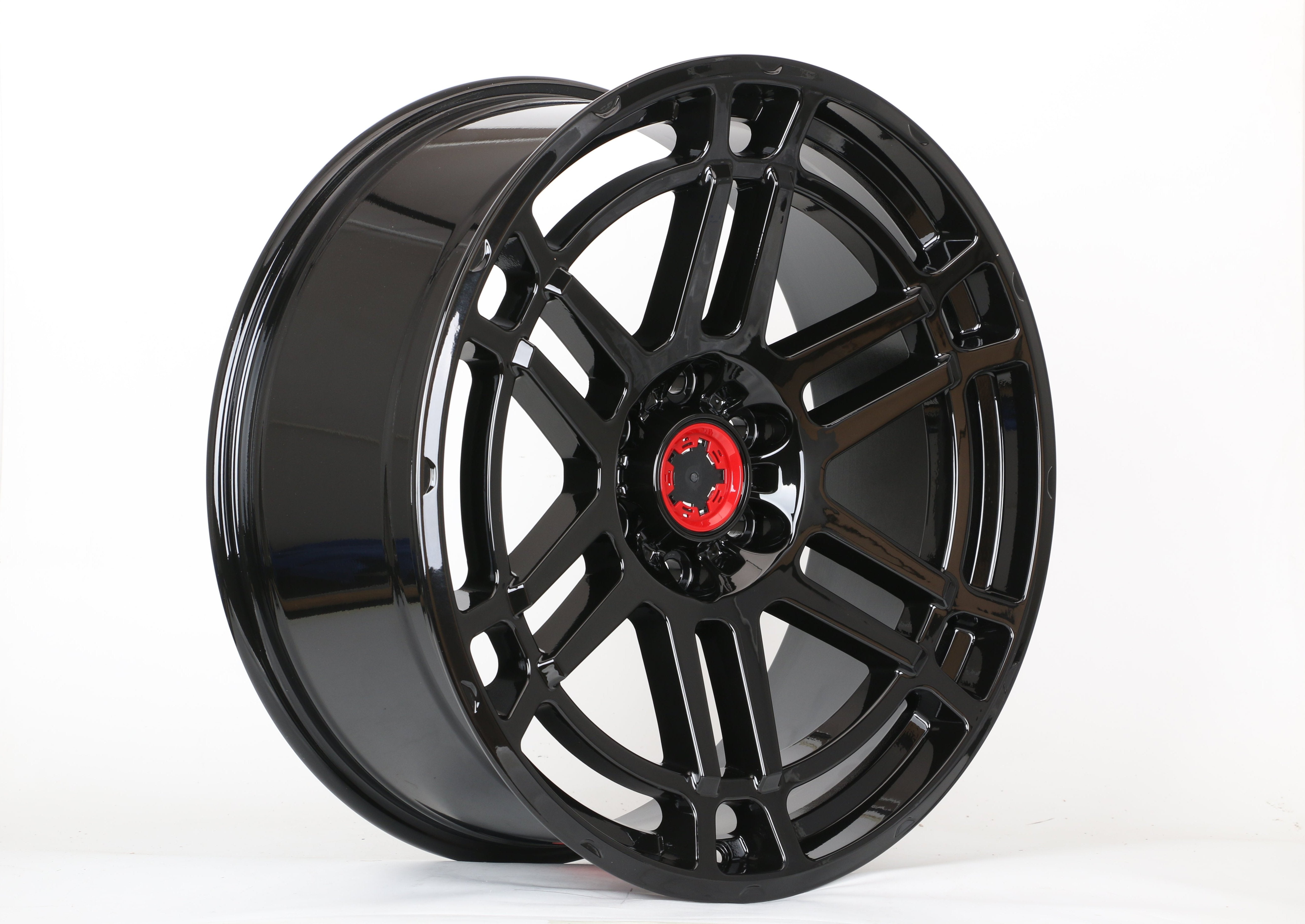 2023 Black Pro Style 16x8 Wheels Rims for Toyota Tacoma 4Runner FJ Cruiser - Off-Road & Street Performance Alloy Wheels - Perfect for Trail Adventures & Daily Driving