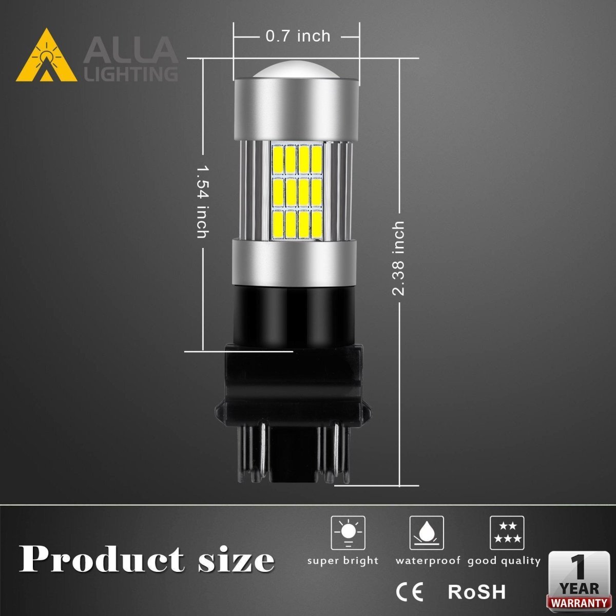 3457 4157 LED Turn Signal Bulbs - Super Bright 3156 3157 Replacement for Brake, Stop & Reverse Lights - Perfect for Cars, Trucks & SUVs