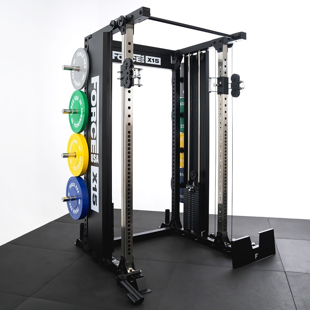 Force USA X15 All-In-One Home Gym Equipment - Strength Training & Full Body Workout Machine for Home Fitness, Weight Lifting & Muscle Building - Perfect for Small Spaces & Home Gym Setup