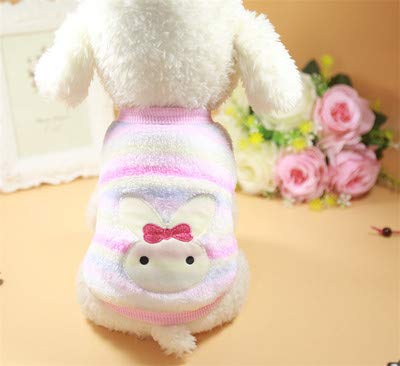 Warm Fleece Dog Sweater for Winter - Cozy Knit Pet Clothing for Puppies & Kittens | Perfect for Cold Weather & Indoor Comfort