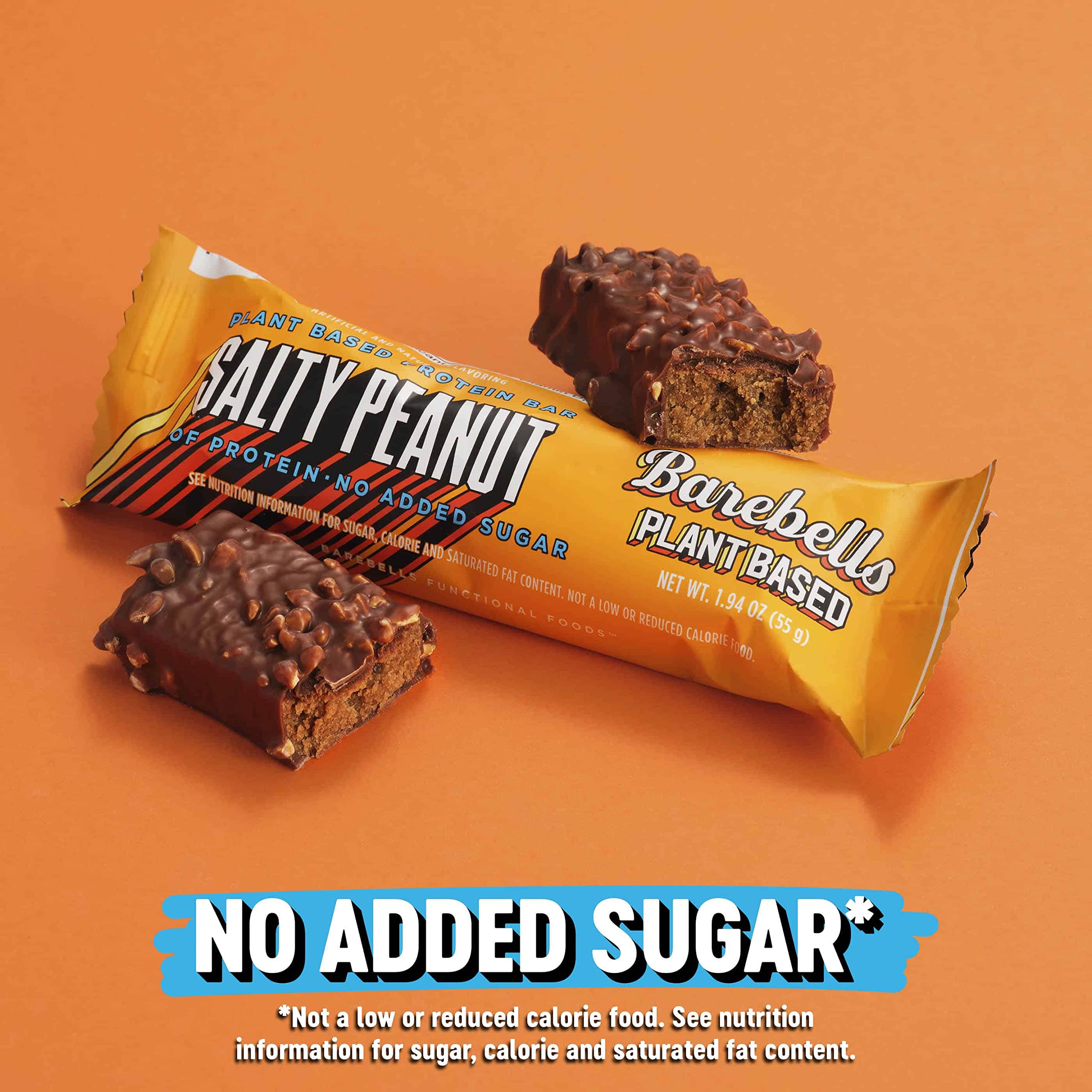 Barebells Vegan Protein Bars Salty Peanut - 12 Count (Pack of 2) | Plant-Based High Protein Snack with 15g Protein & 1g Sugar | Low Sugar Chocolate Protein Bars for Breakfast, Gym, Workout & On-The-Go Energy