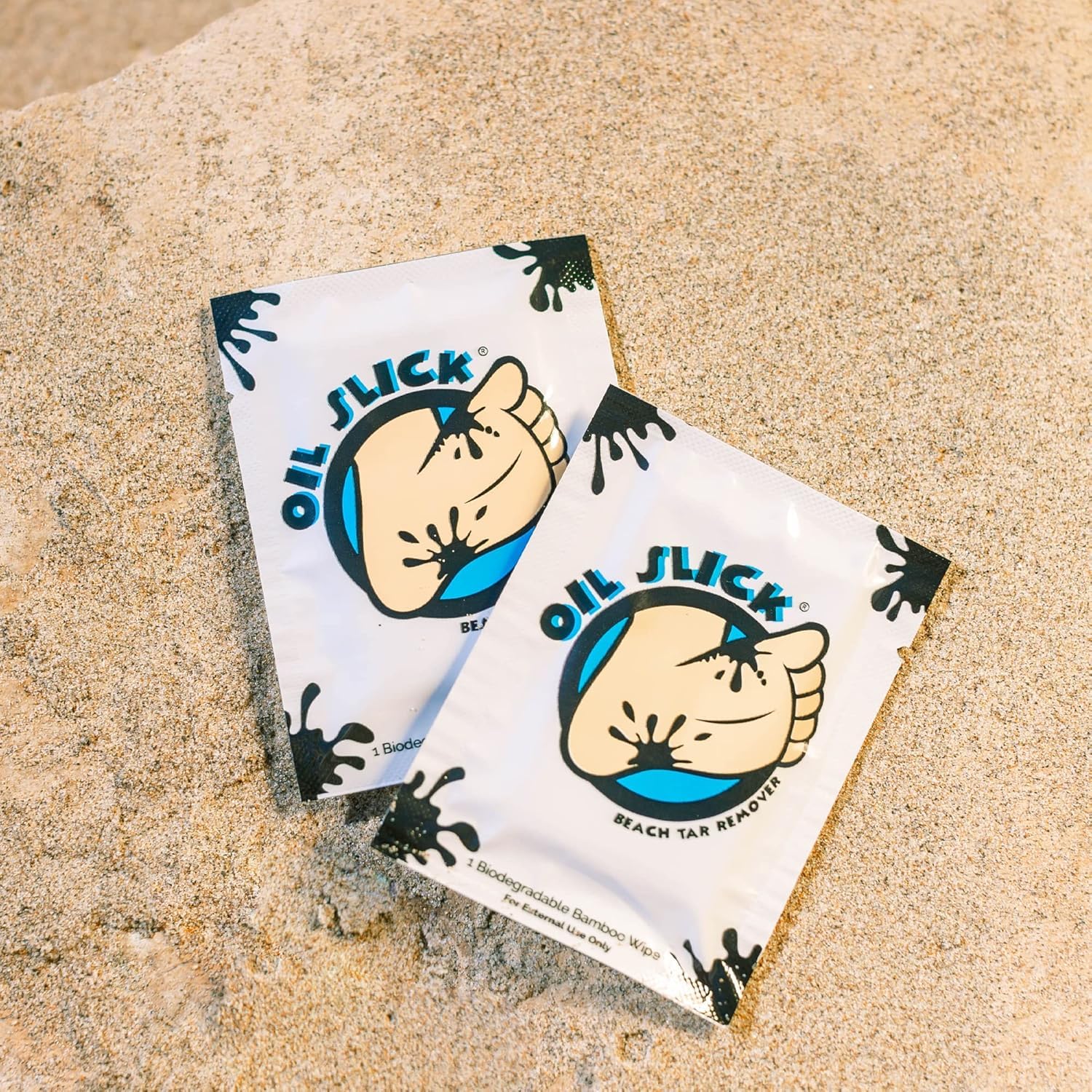 Eco-Friendly Beach Tar Remover Wipes - 500ct Pack | Safe & Non-Toxic for Skin | Gentle Tar Removal for Kids Feet | Works on Surfboards, Shoes & Beach Gear | Perfect for Travel, Surfing & Family Beach Trips