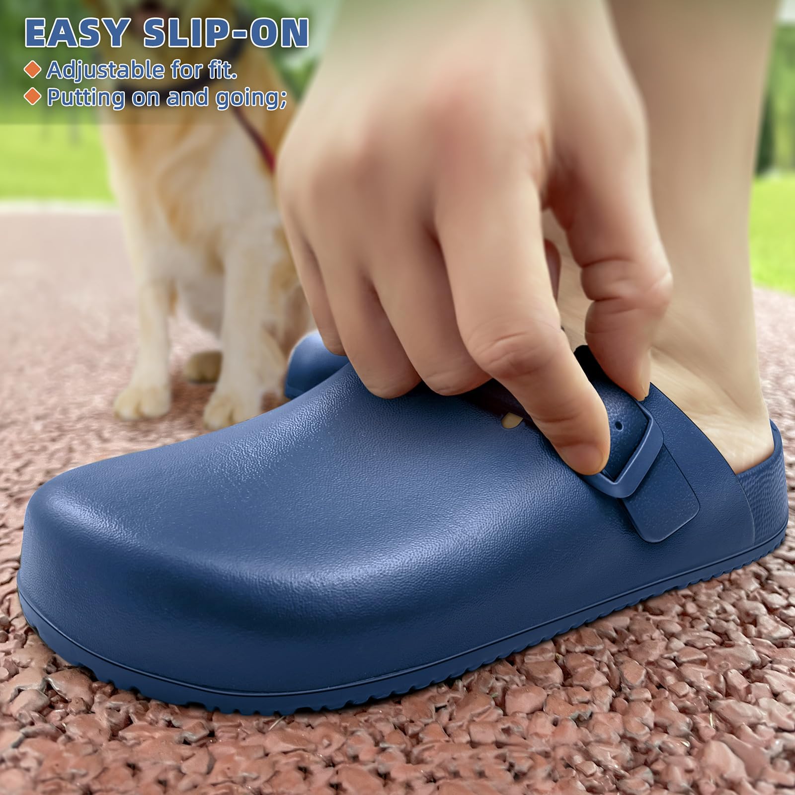 BigAnt Women's Slip-On Clogs - Comfortable Nurse Shoes & Garden Work Mules for Healthcare Professionals & Outdoor Activities | Perfect for Hospitals, Clinics, Gardening & Casual Wear