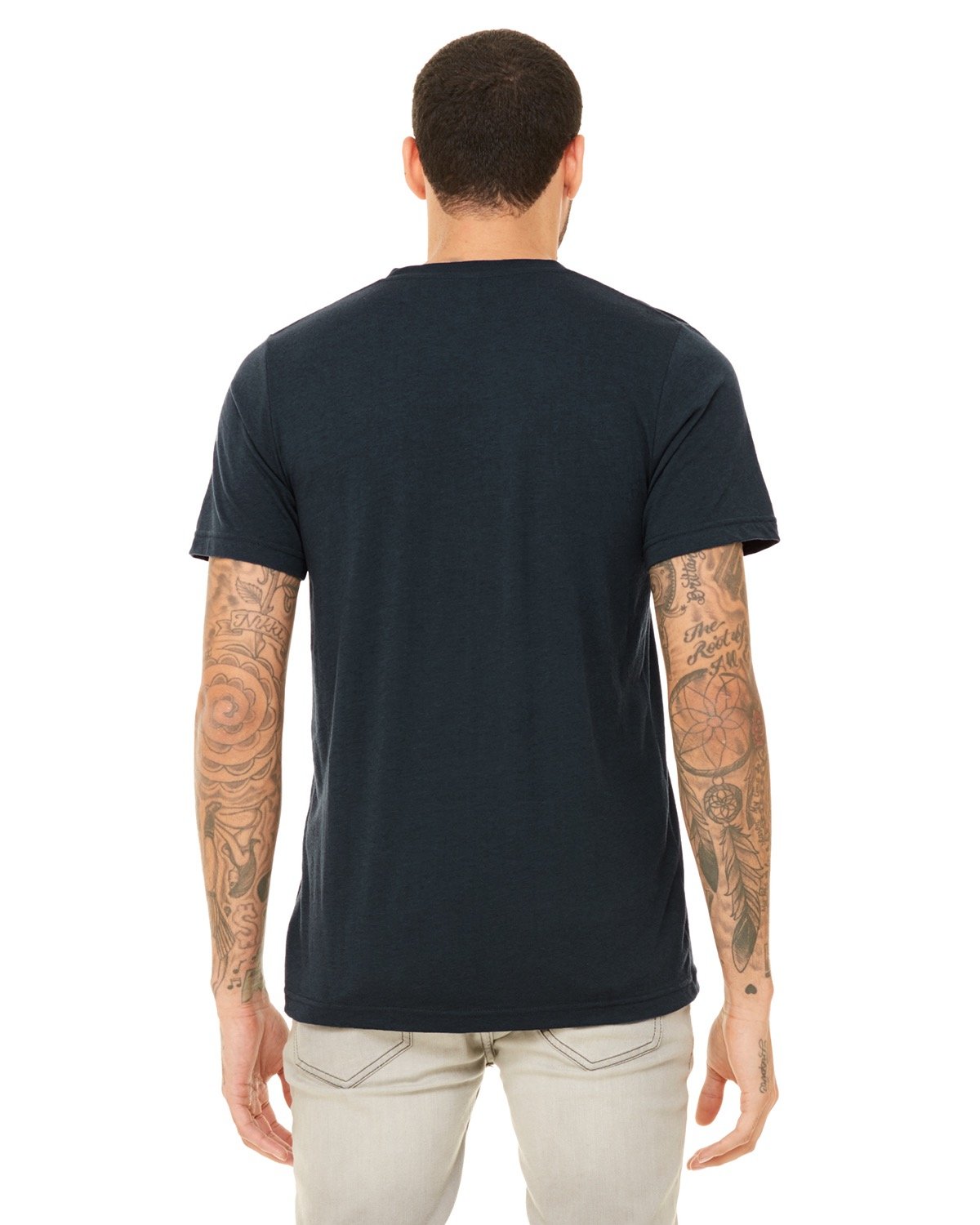 Bella + Canvas 3415C Unisex Triblend V-Neck T-Shirt - Soft Comfortable Tee for Men & Women - Perfect for Casual Wear, Gym, and Everyday Outfits