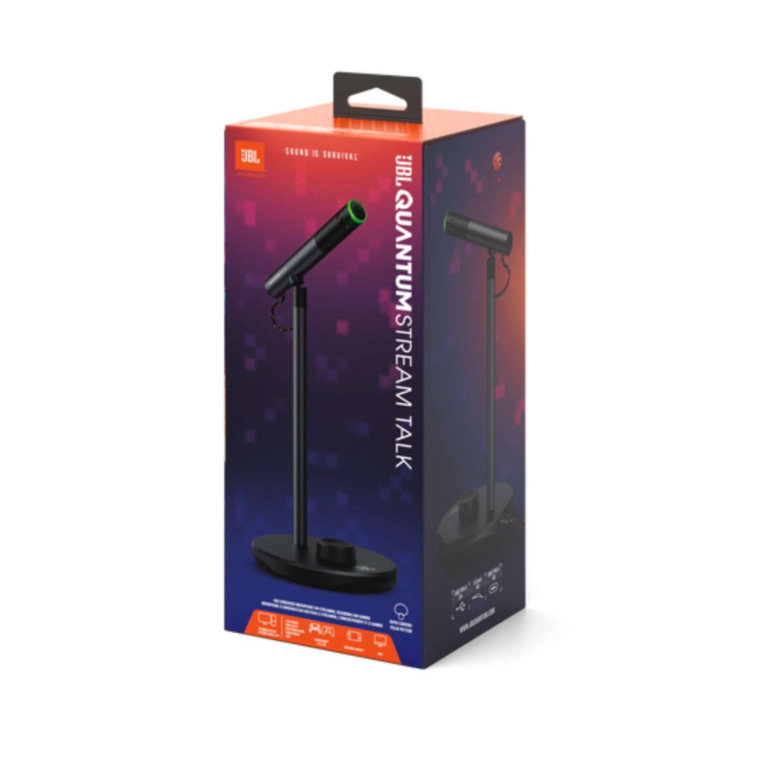 JBL Quantum Stream Talk USB Streaming Microphone - Professional Condenser Mic for Gaming, Podcasting & Live Streaming - Perfect for Twitch, YouTube & Discord