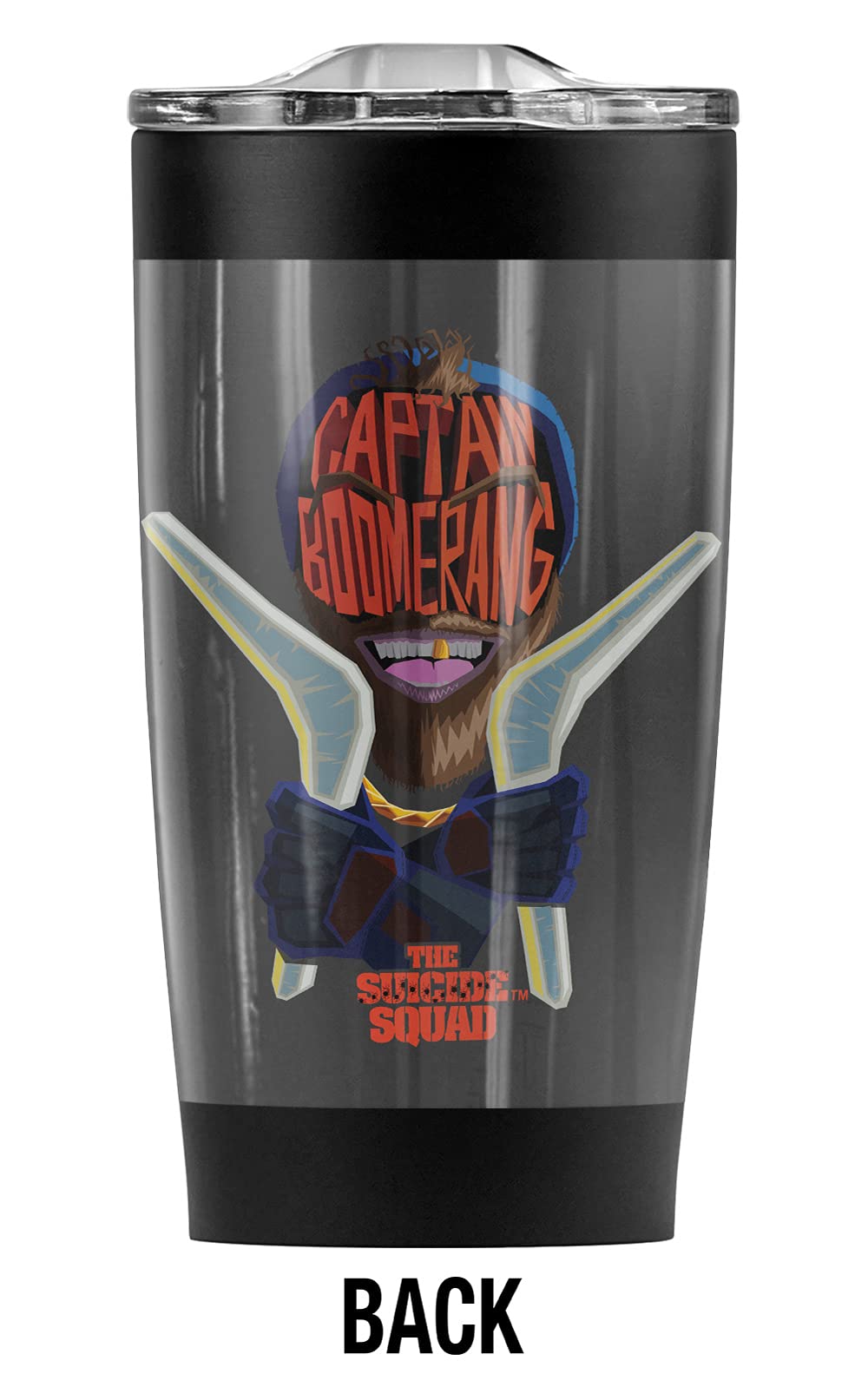 Suicide Squad 2 Captain Boomerang Stainless Steel Tumbler 20oz - Vacuum Insulated Coffee Travel Mug with Leakproof Lid | Keeps Hot & Cold for 12 Hours | Perfect for Office, Gym, Camping & Car Commutes