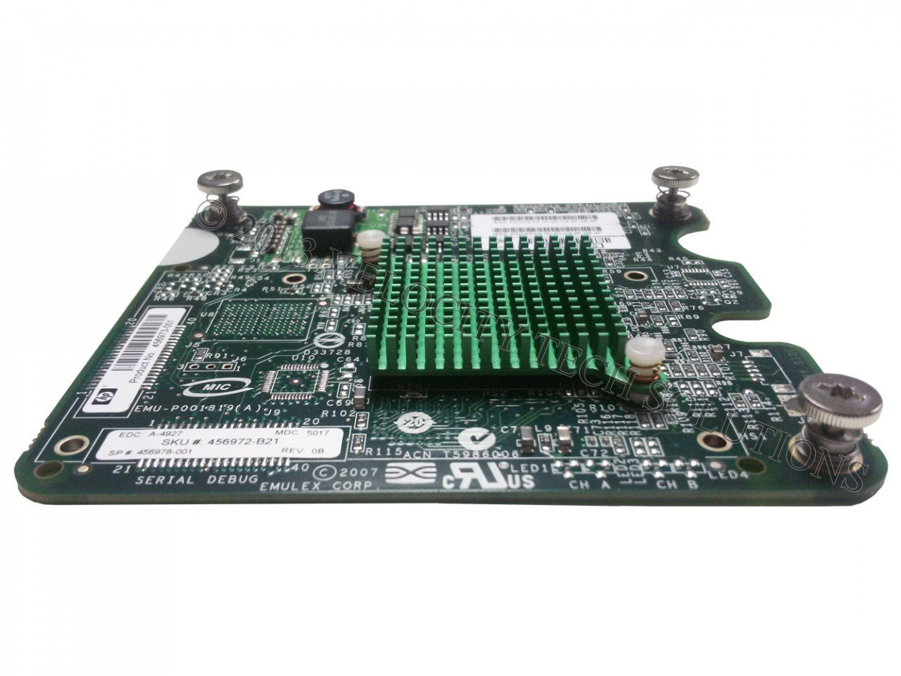 HP Emulex LPE1205-HP 4Gb Fibre Channel HBA PCIe Adapter (456972-B21) - High-Speed Storage Connectivity for Servers & Workstations
