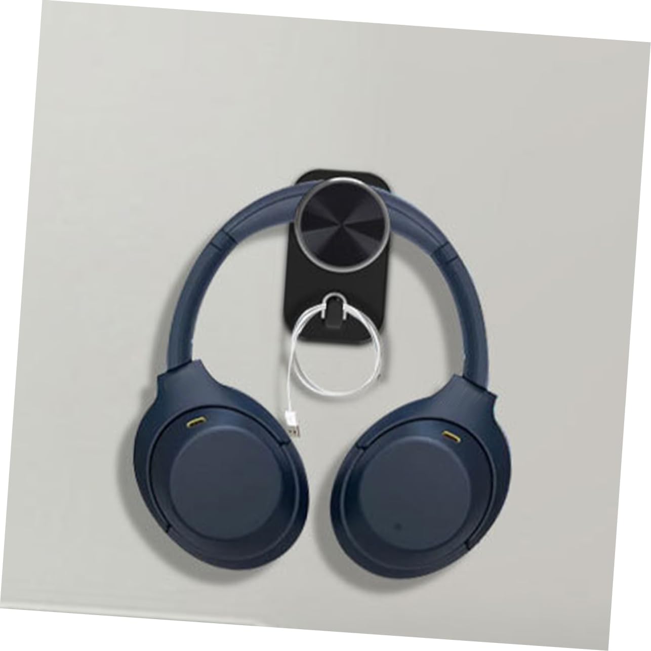 IMIKEYA Wall Mount Headphone Holder - Universal Headset Hook for Gaming, Office & Home Use - Space Saving Headphone Hanger - Durable Black Design - Perfect for Desk, Bedroom & Studio Organization